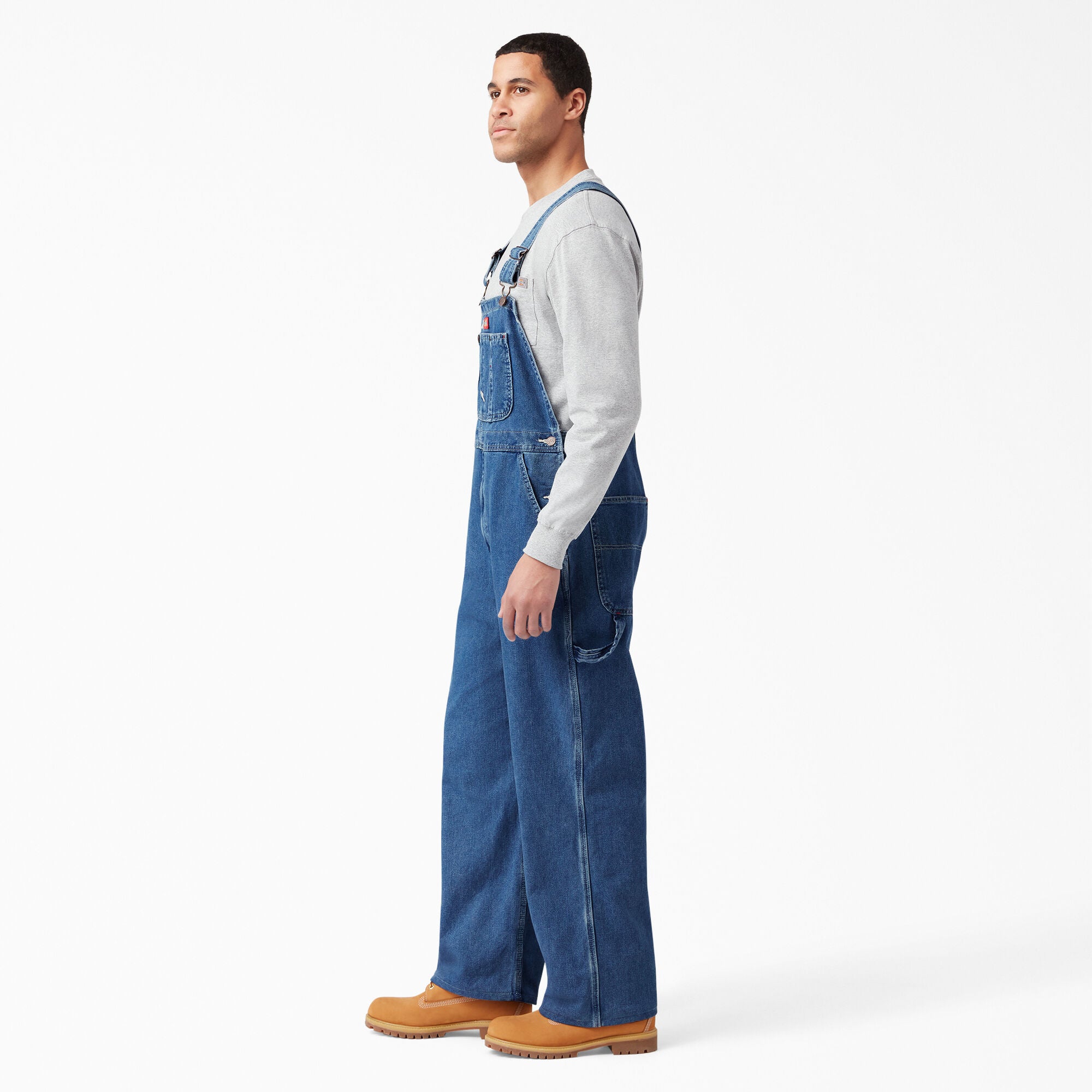 Stonewashed Indigo Bib Overalls - 图片 3