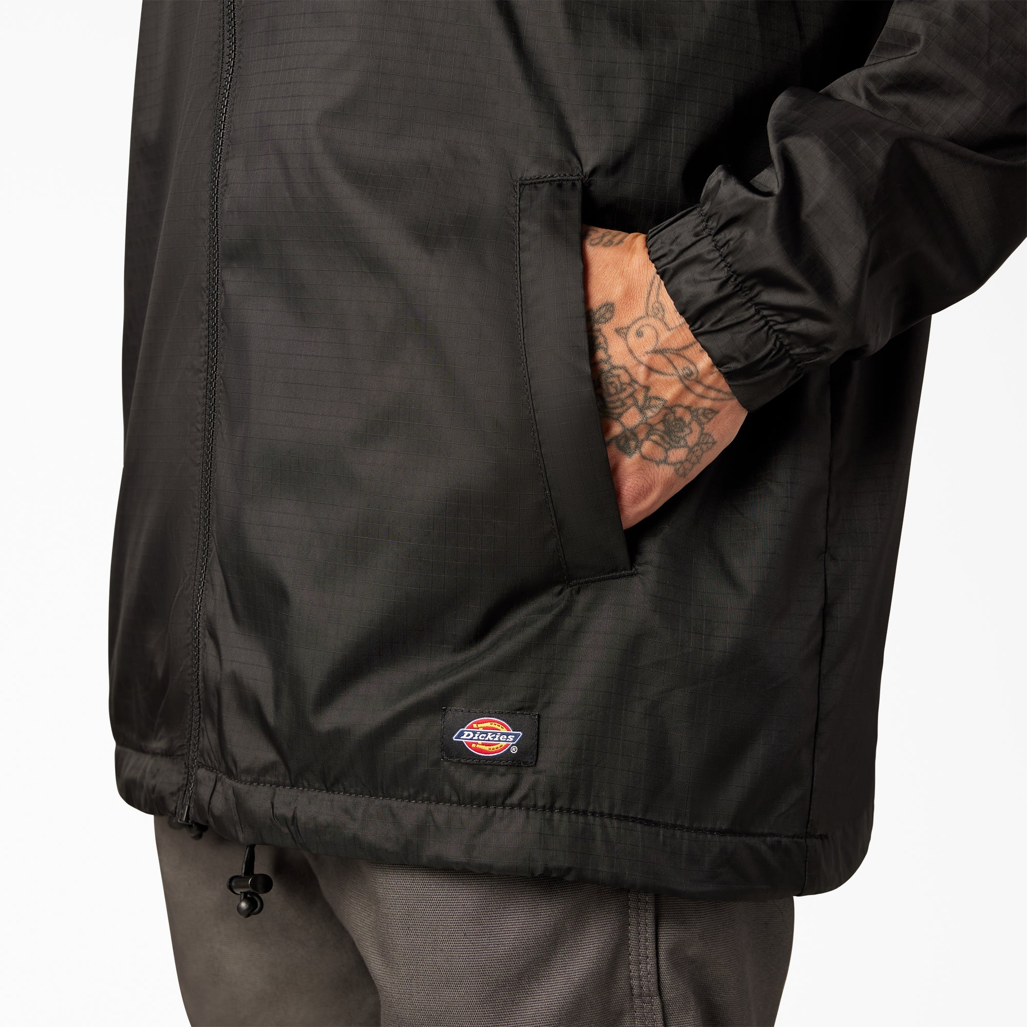 Fleece Lined Nylon Hooded Jacket - 图片 9