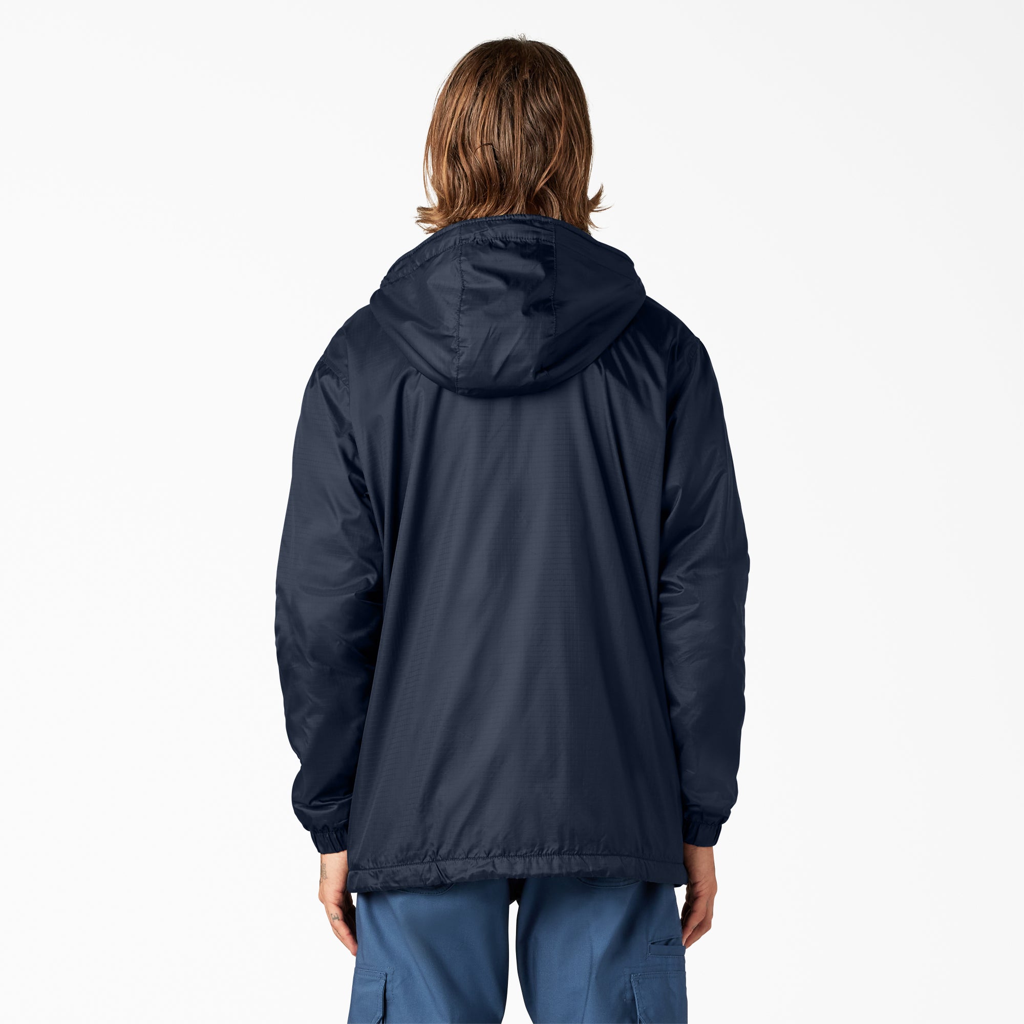 Fleece Lined Nylon Hooded Jacket - 图片 2