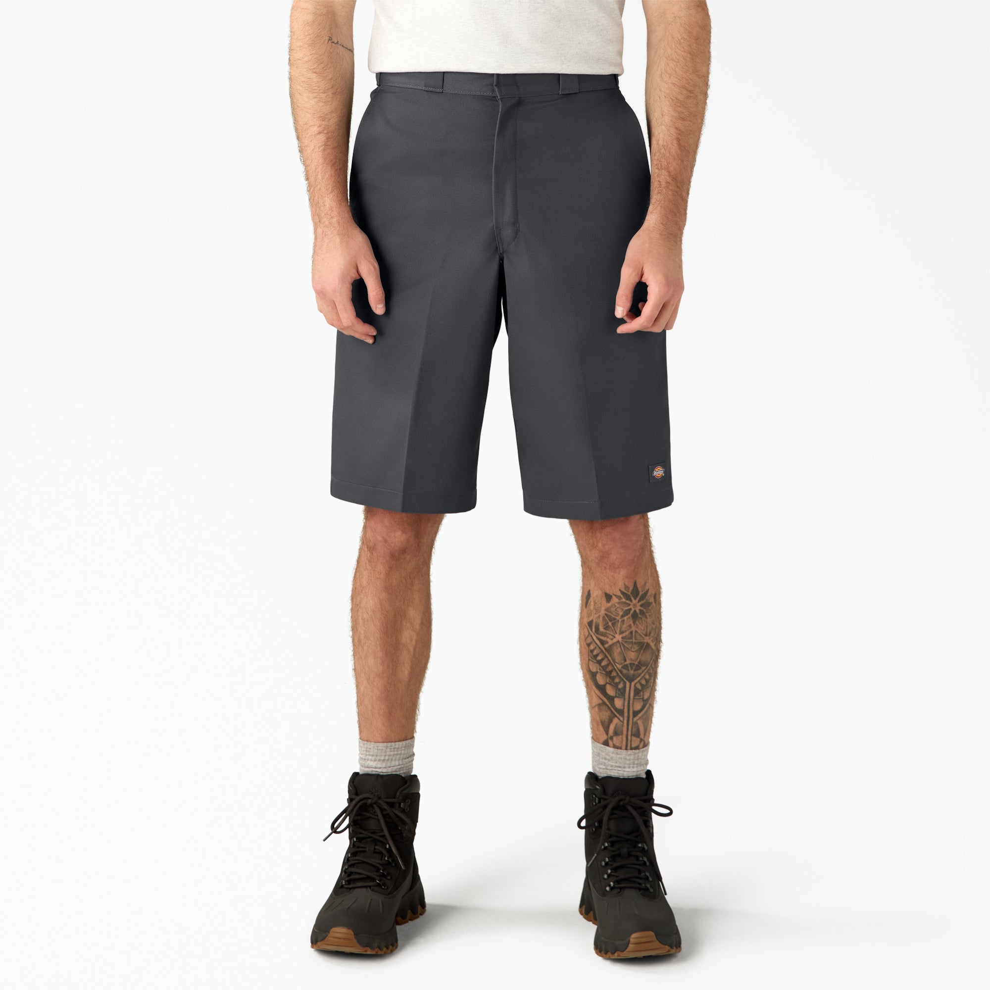 Loose Fit Flat Front Work Shorts. 13