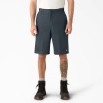 Loose Fit Flat Front Work Shorts. 13