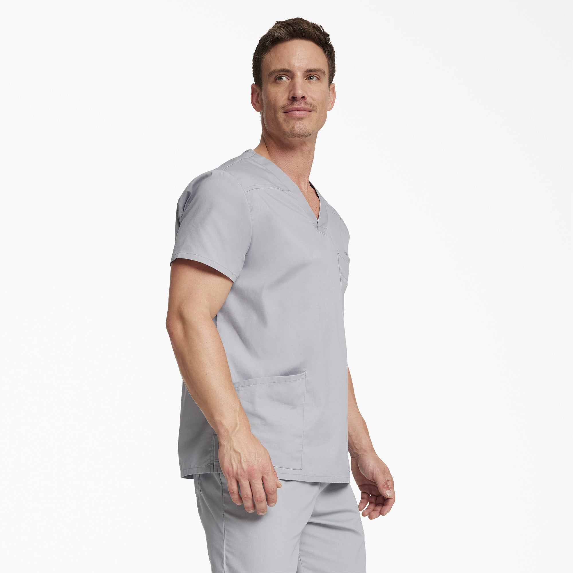 Men's EDS Signature V-Neck Scrub Top - 图片 4