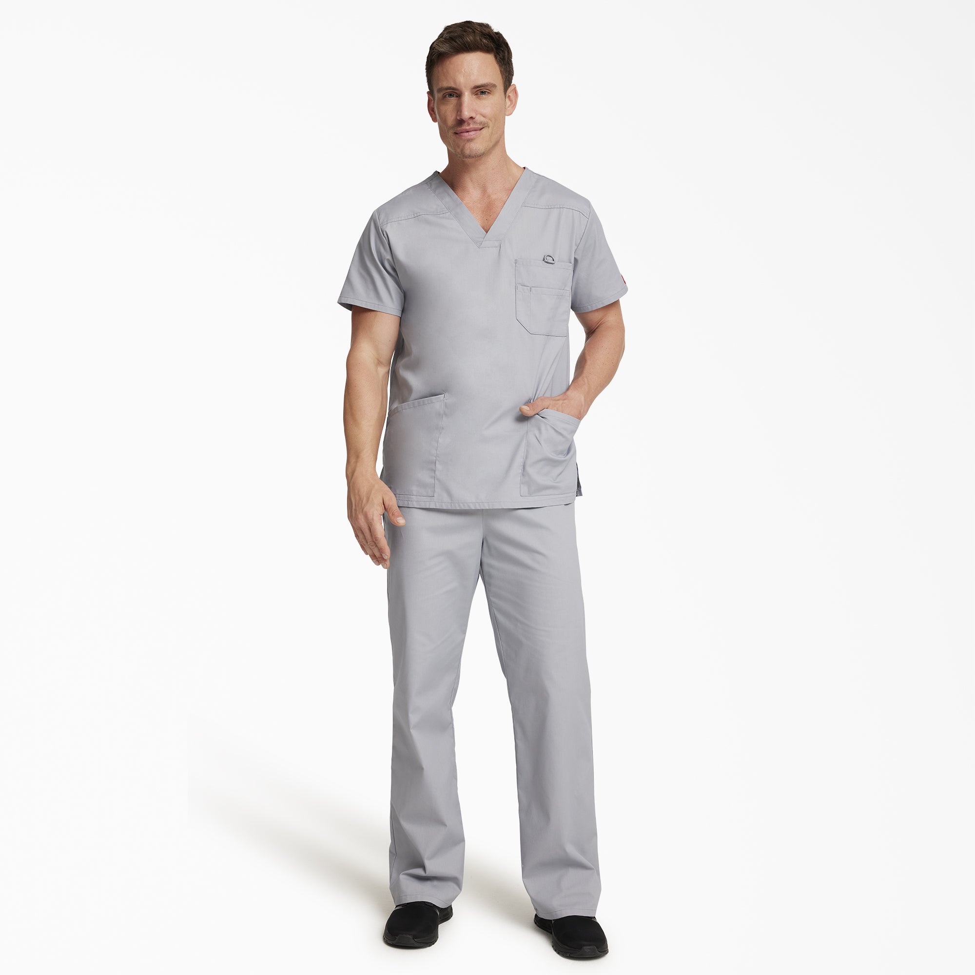 Men's EDS Signature V-Neck Scrub Top - 图片 5
