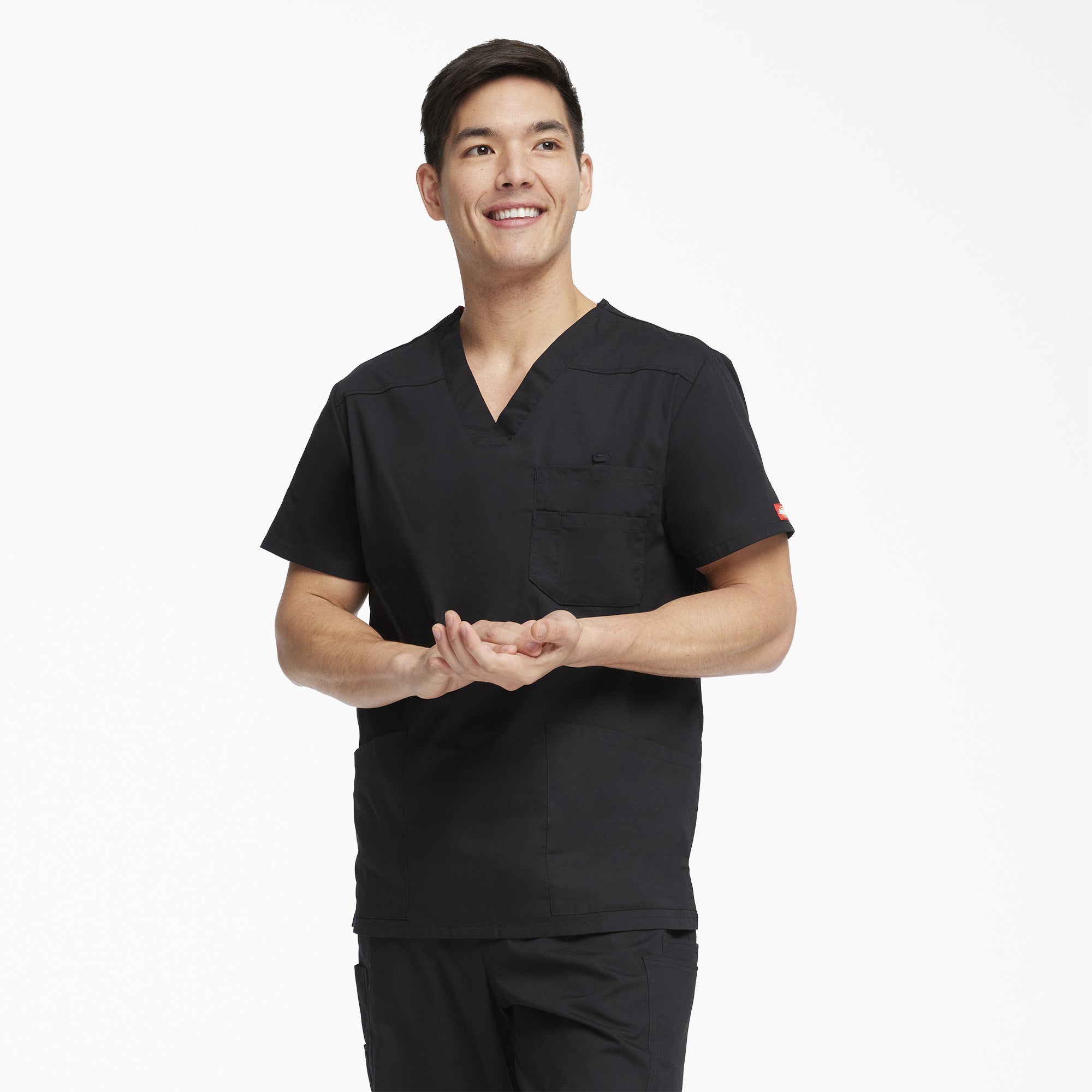 Men's EDS Signature V-Neck Scrub Top - 图片 3