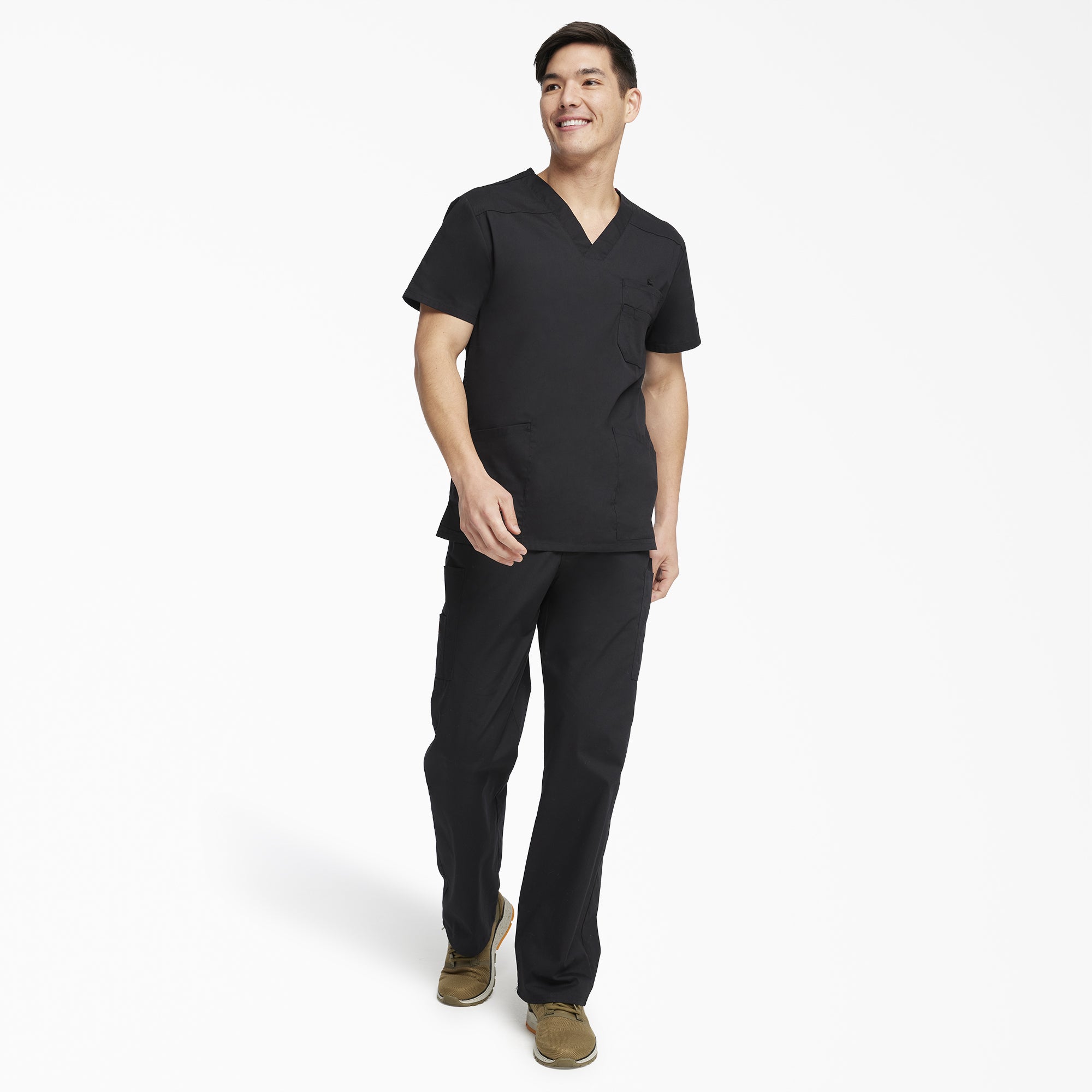 Men's EDS Signature V-Neck Scrub Top - 图片 4