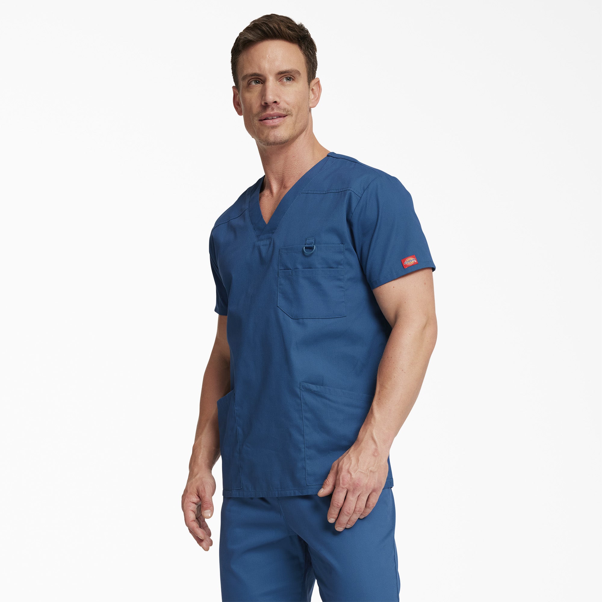Men's EDS Signature V-Neck Scrub Top - 图片 3