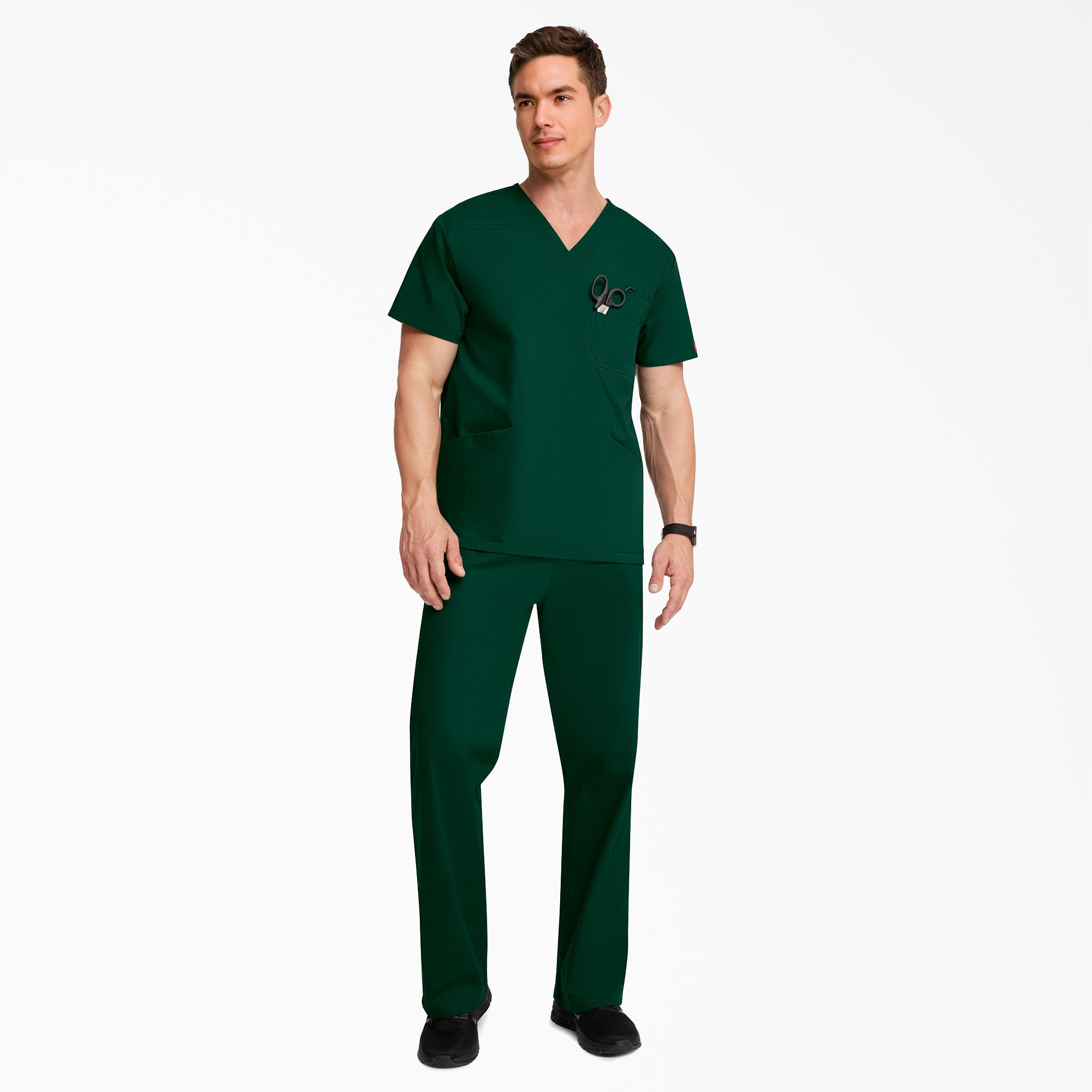 Men's EDS Signature V-Neck Scrub Top - 图片 5