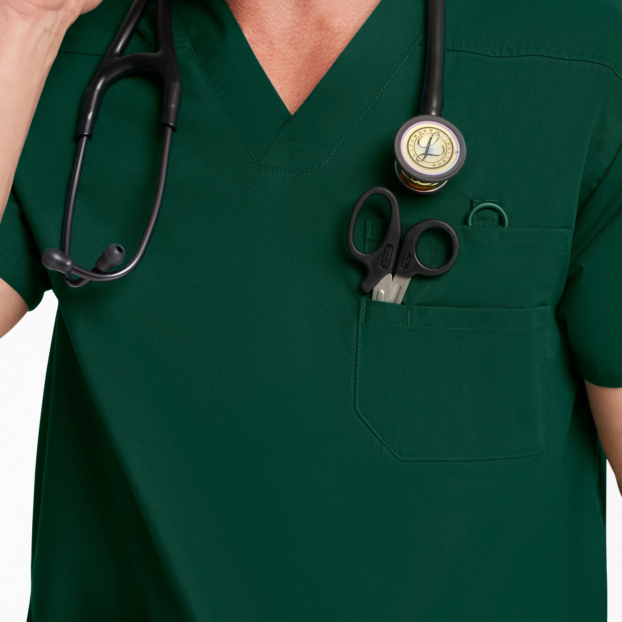 Men's EDS Signature V-Neck Scrub Top - 图片 6