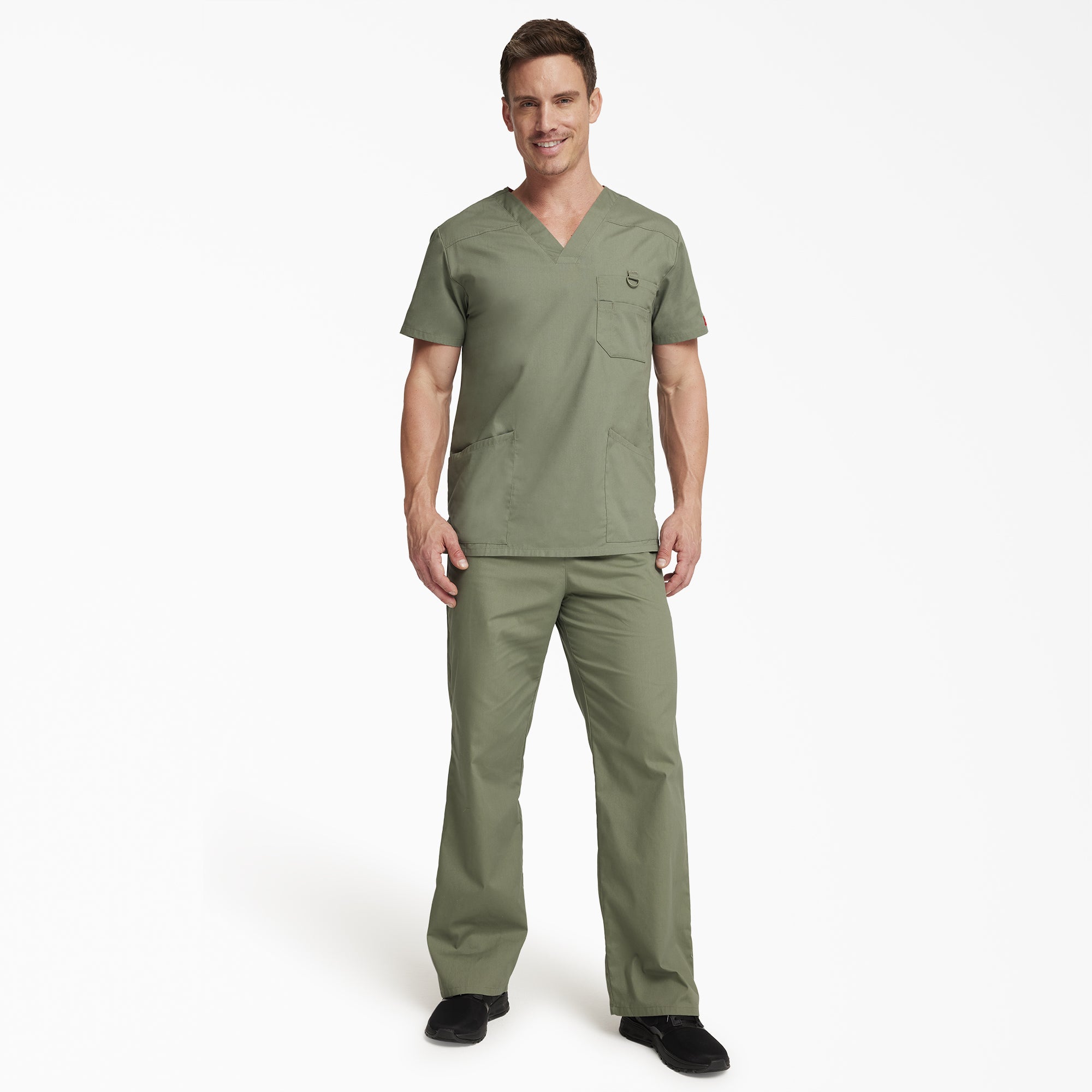 Men's EDS Signature V-Neck Scrub Top - 图片 5