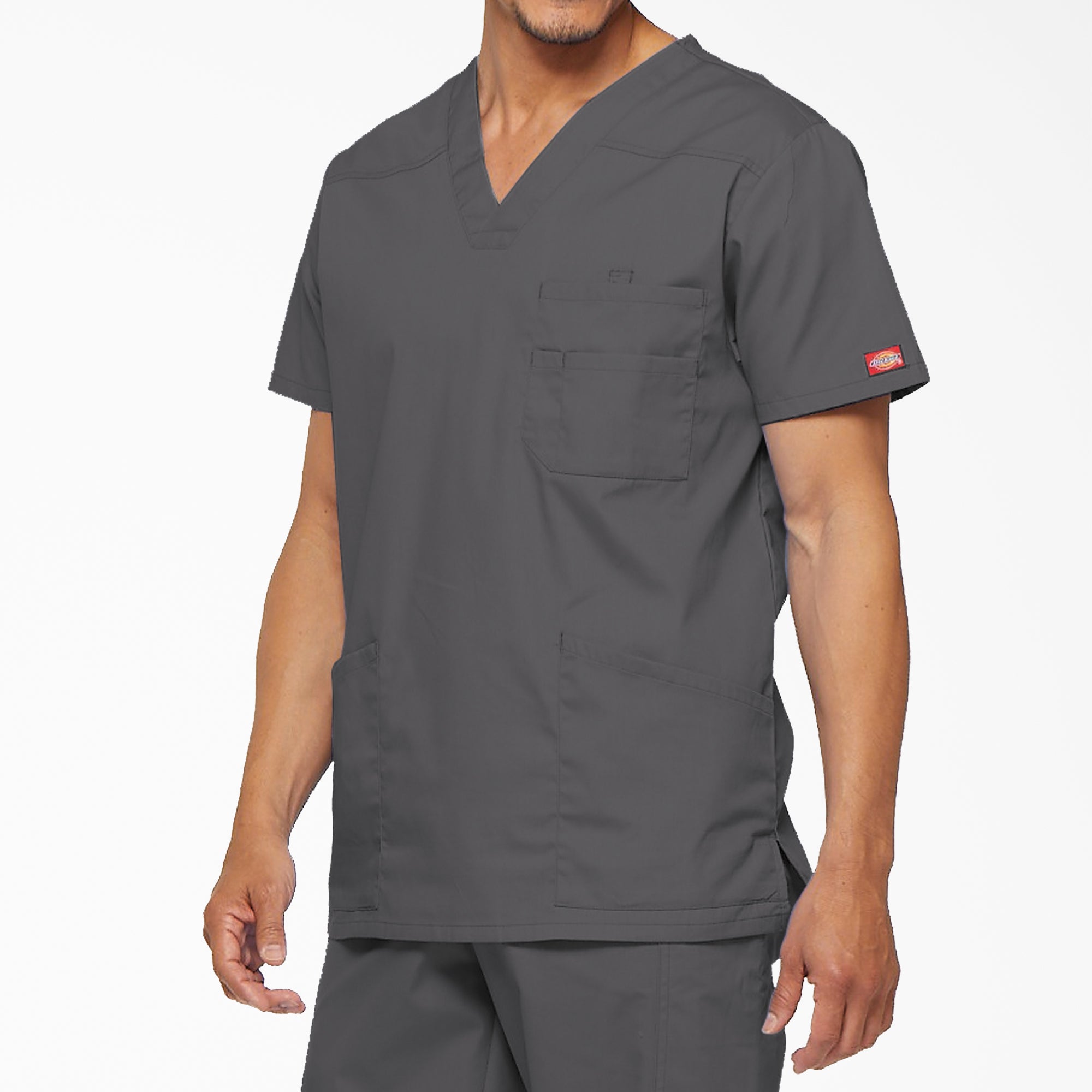 Men's EDS Signature V-Neck Scrub Top - 图片 3
