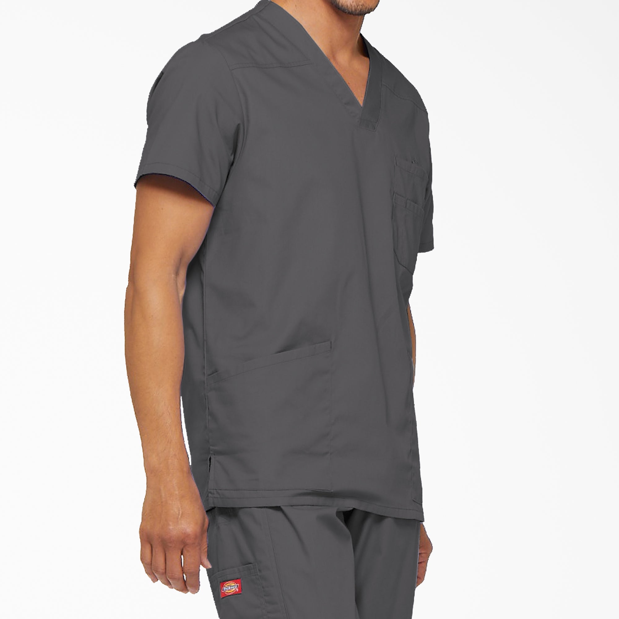 Men's EDS Signature V-Neck Scrub Top - 图片 4