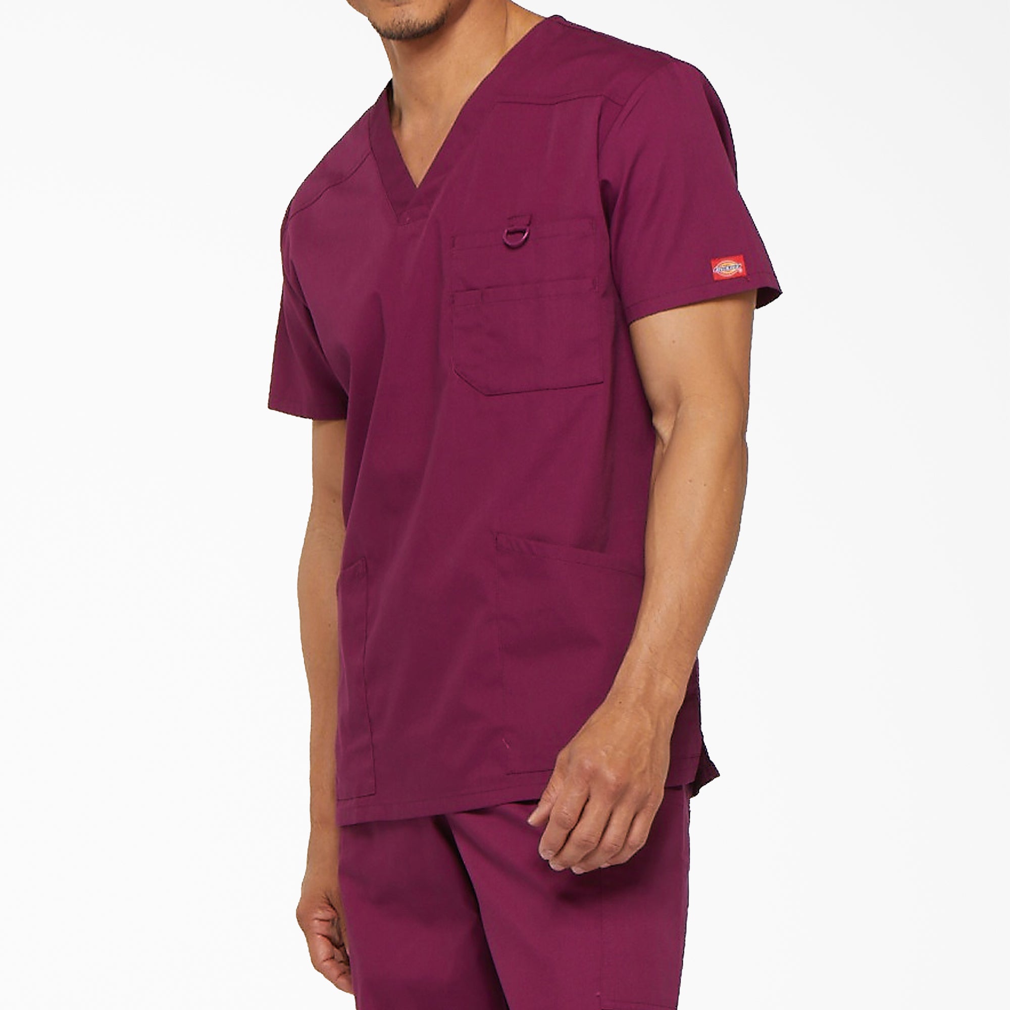 Men's EDS Signature V-Neck Scrub Top - 图片 3