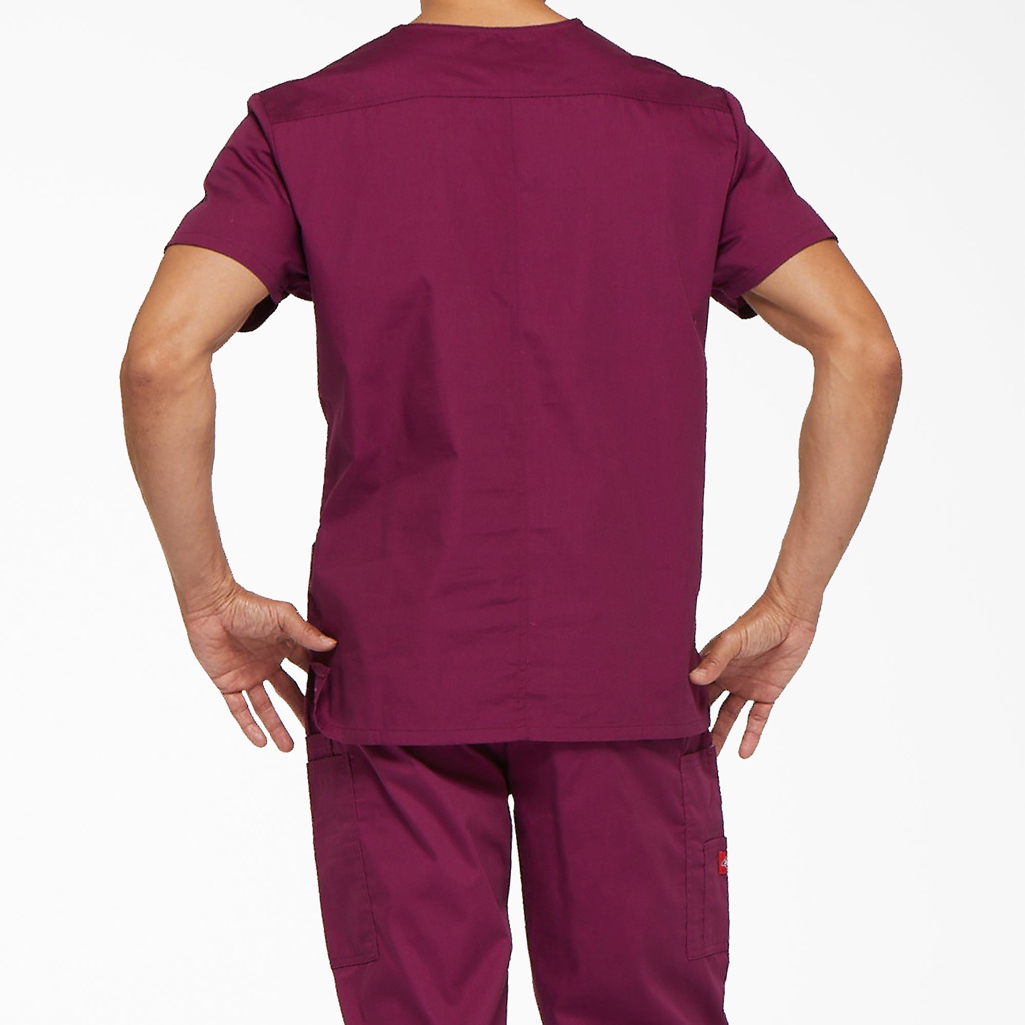 Men's EDS Signature V-Neck Scrub Top - 图片 2