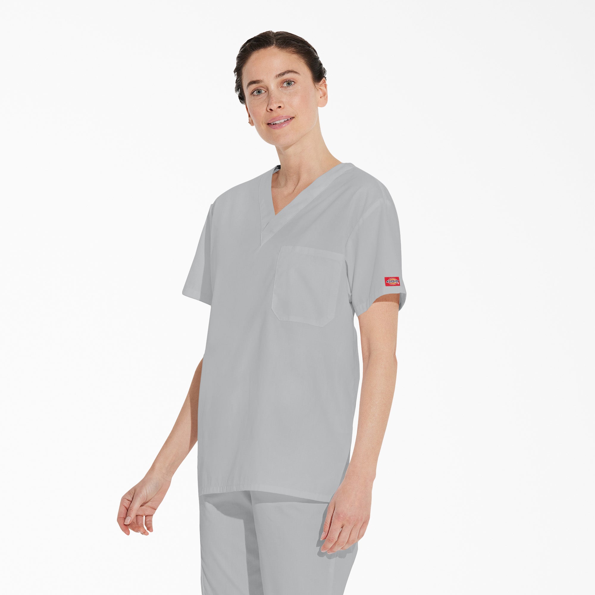 Unisex EDS Signature V-Neck Scrub Top - 图片 3