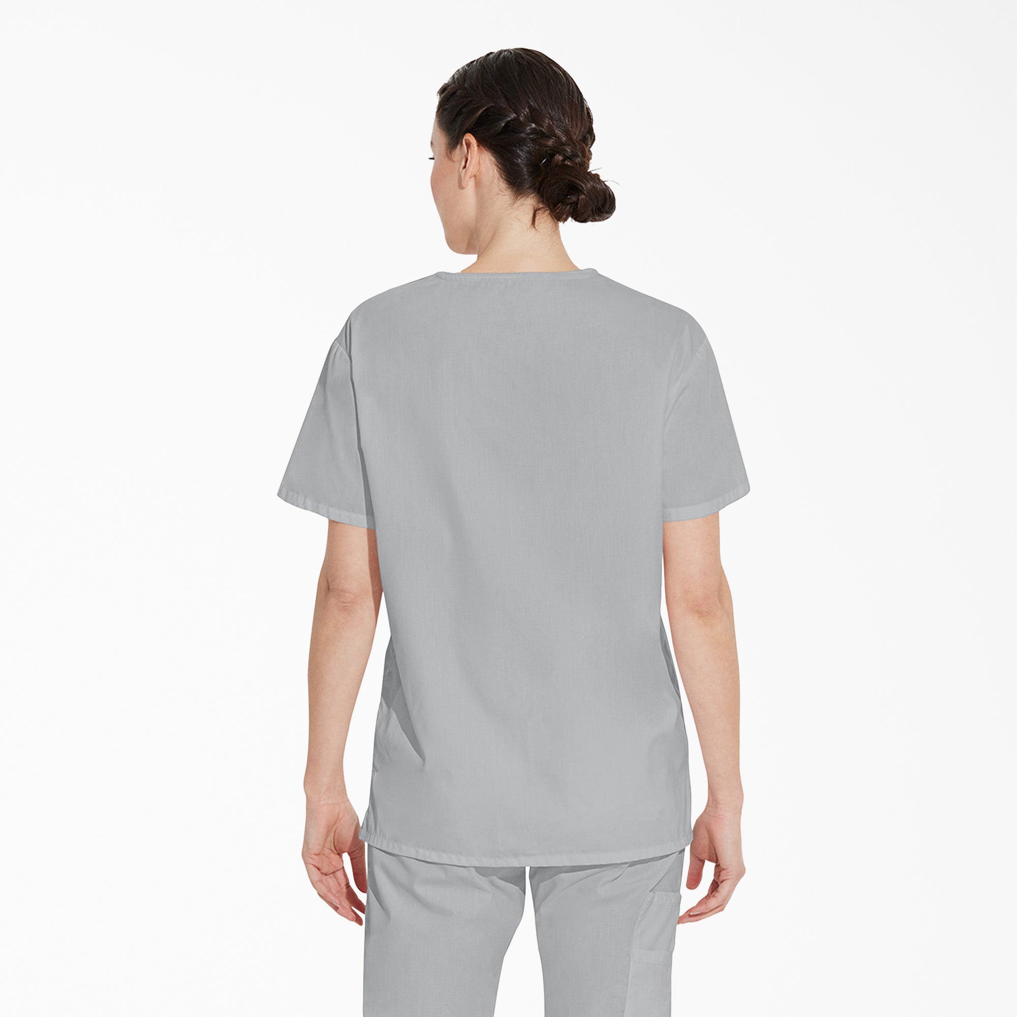 Unisex EDS Signature V-Neck Scrub Top - 图片 2