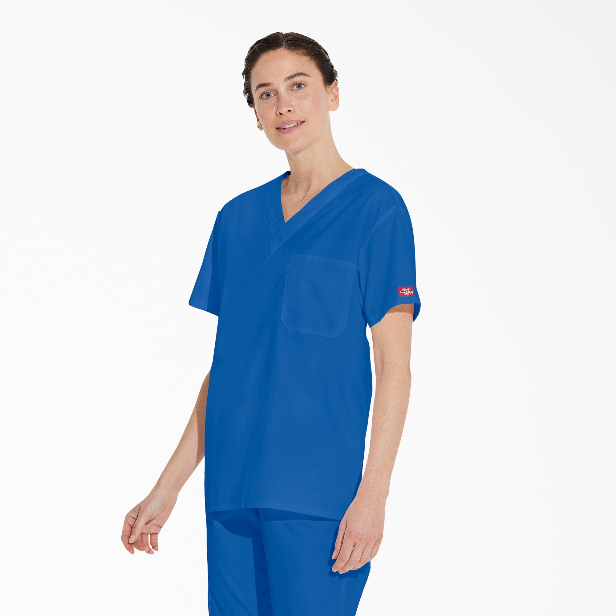 Unisex EDS Signature V-Neck Scrub Top - 图片 3