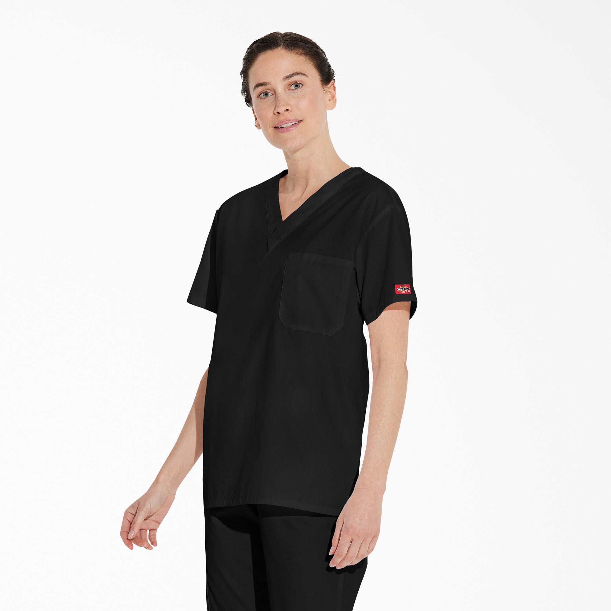 Unisex EDS Signature V-Neck Scrub Top - 图片 3