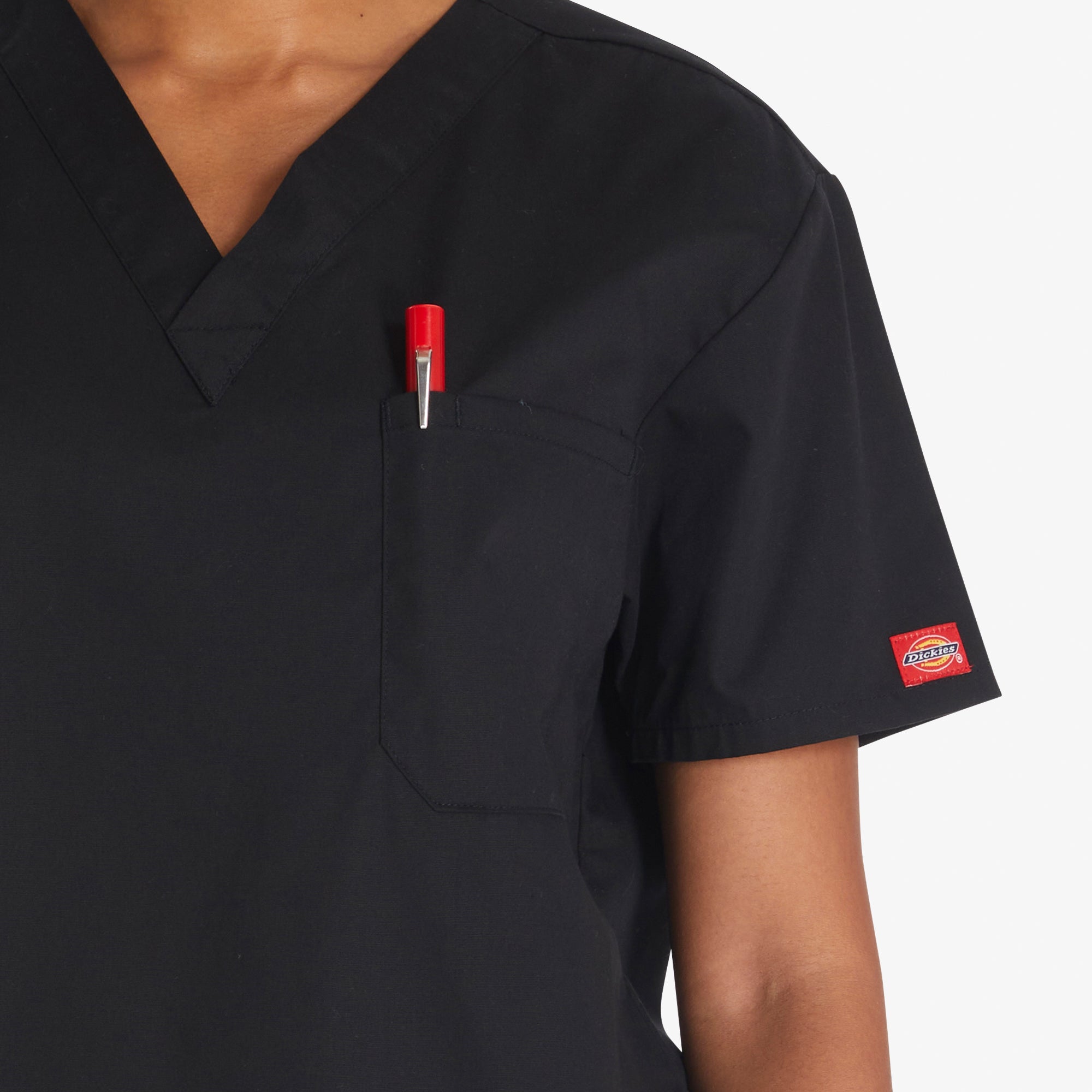 Unisex EDS Signature V-Neck Scrub Top - 图片 6