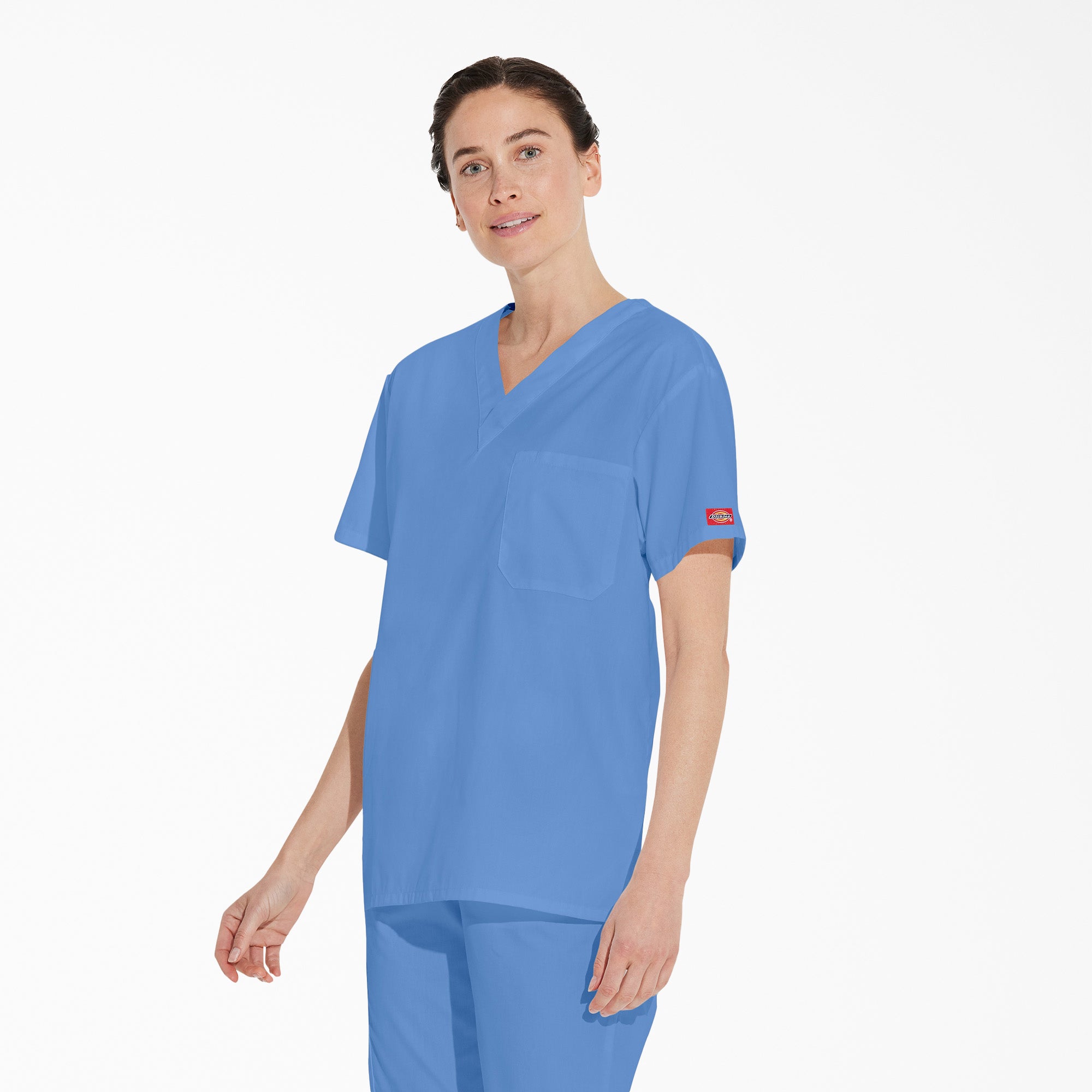 Unisex EDS Signature V-Neck Scrub Top - 图片 3