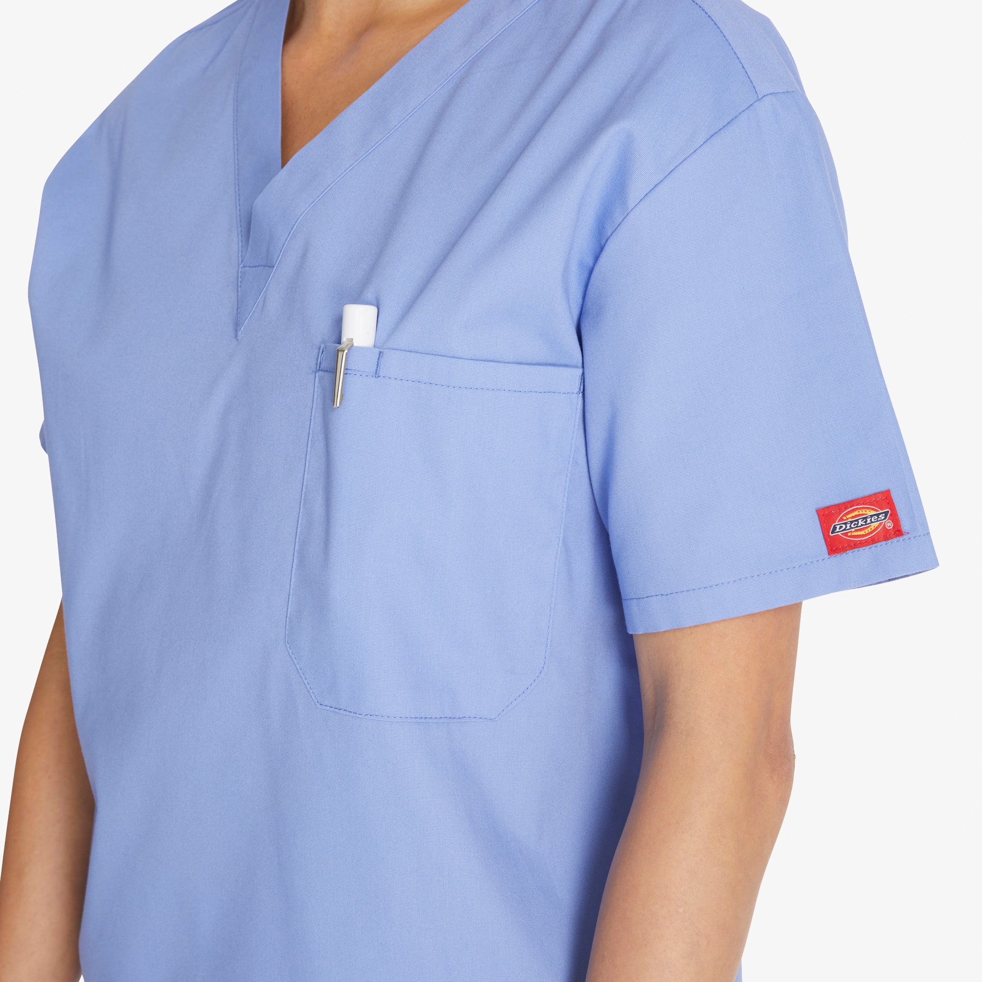 Unisex EDS Signature V-Neck Scrub Top - 图片 6