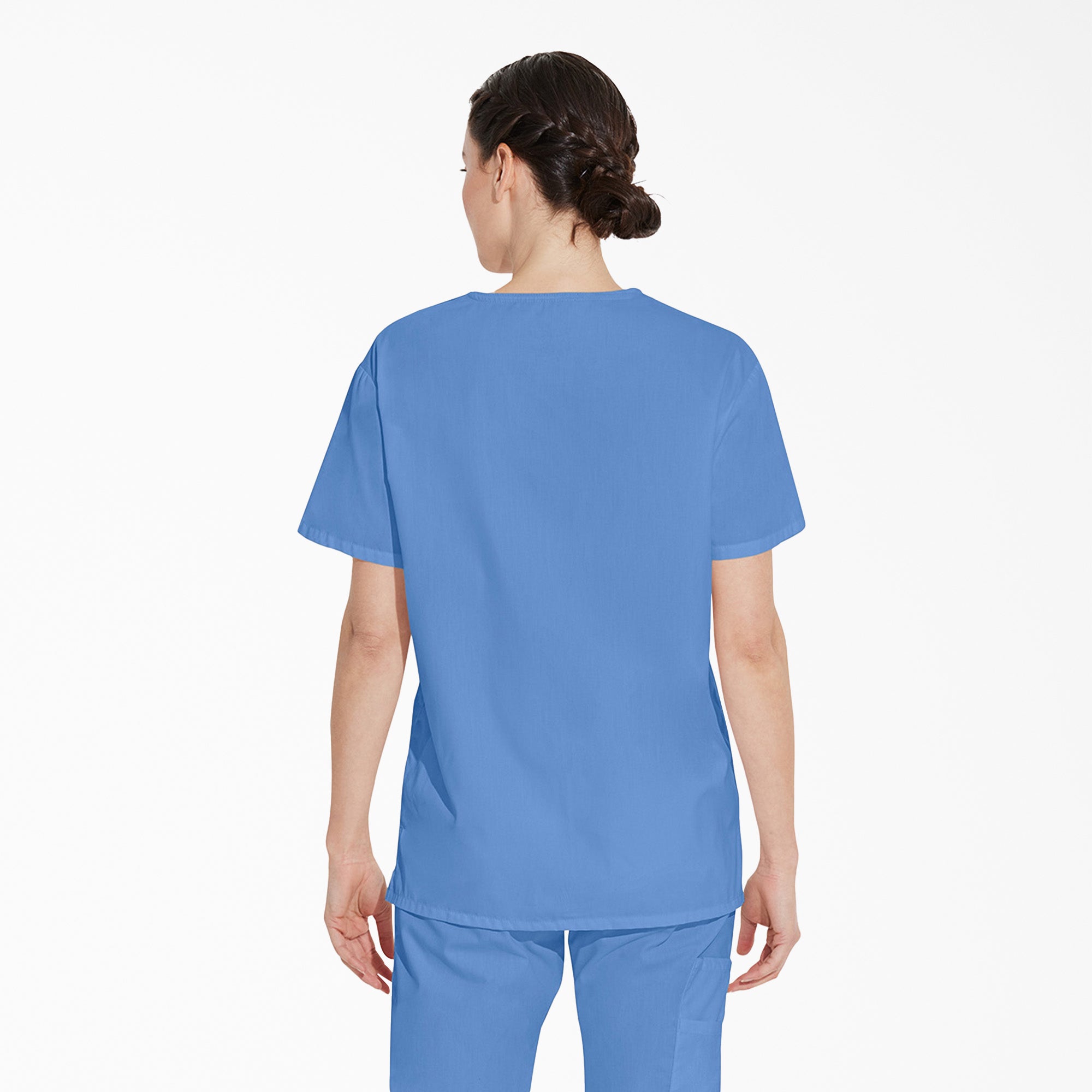 Unisex EDS Signature V-Neck Scrub Top - 图片 2