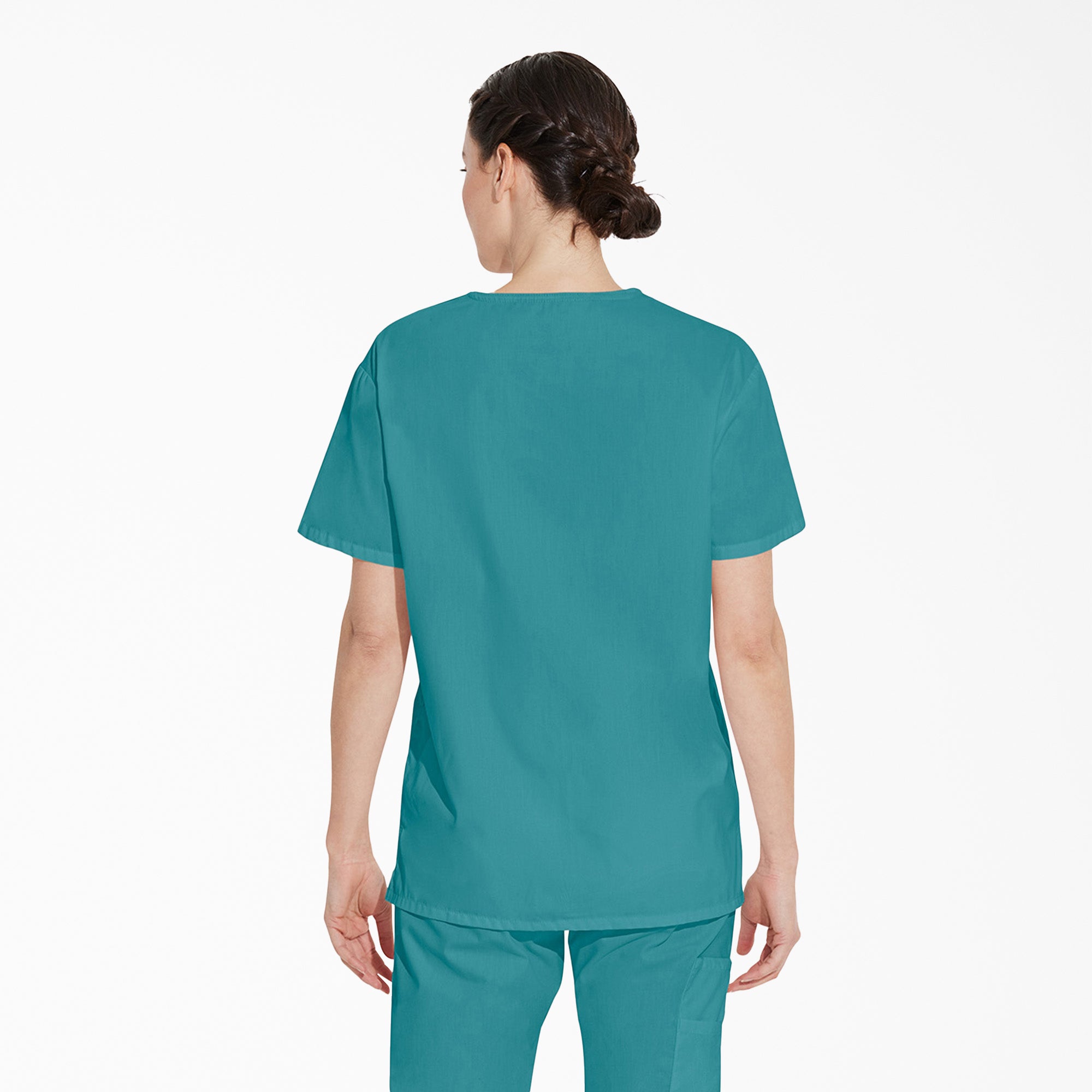 Unisex EDS Signature V-Neck Scrub Top - 图片 2