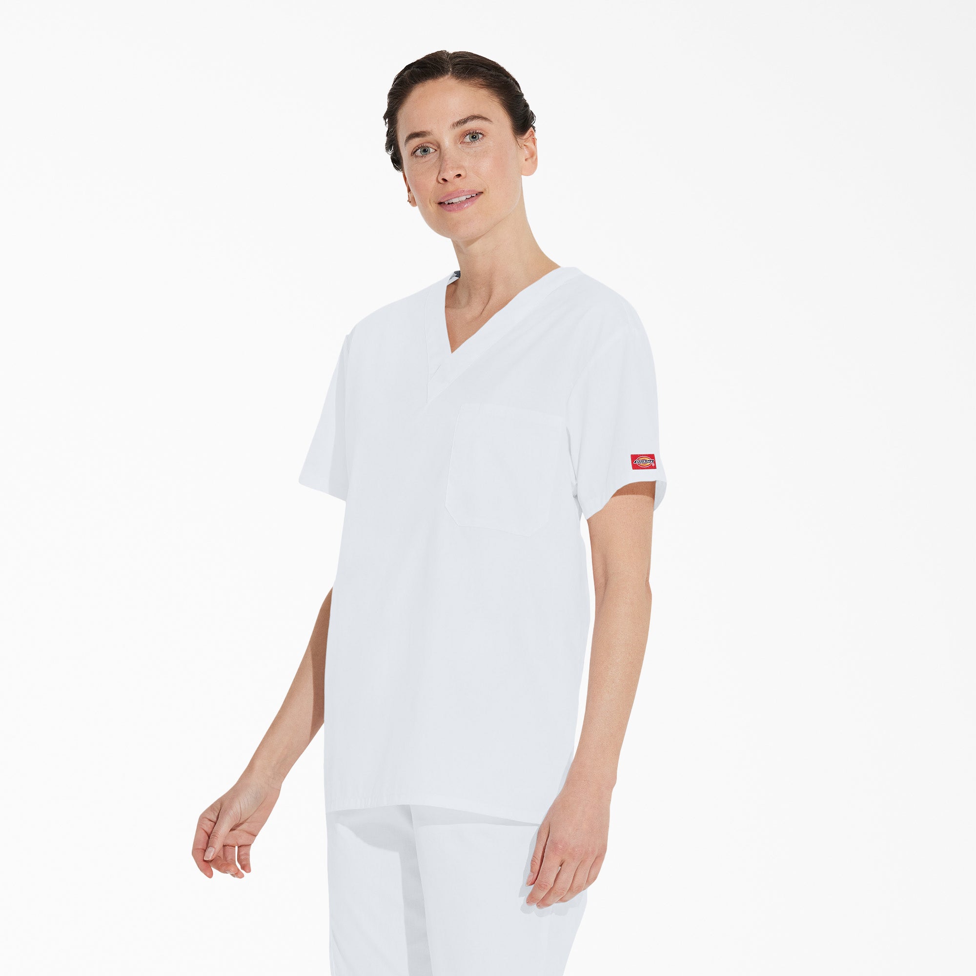 Unisex EDS Signature V-Neck Scrub Top - 图片 3