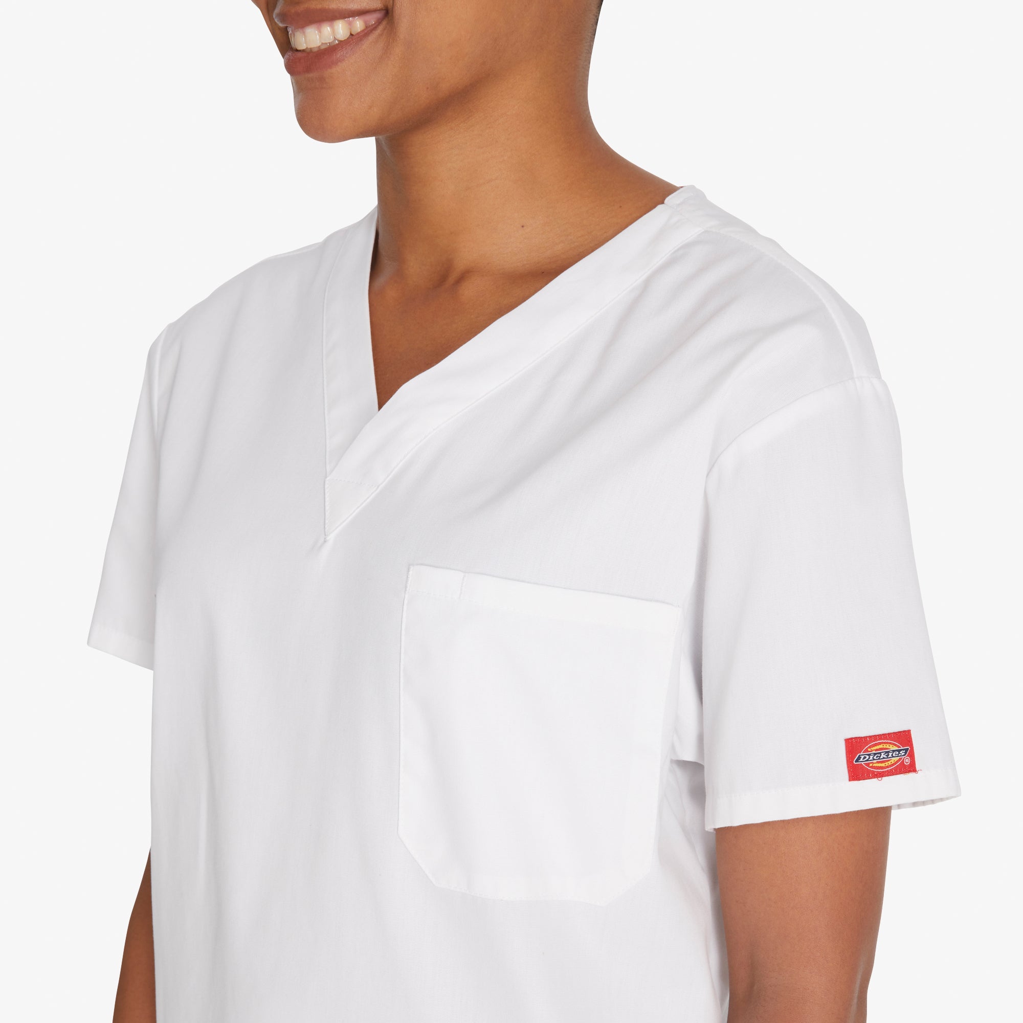 Unisex EDS Signature V-Neck Scrub Top - 图片 6