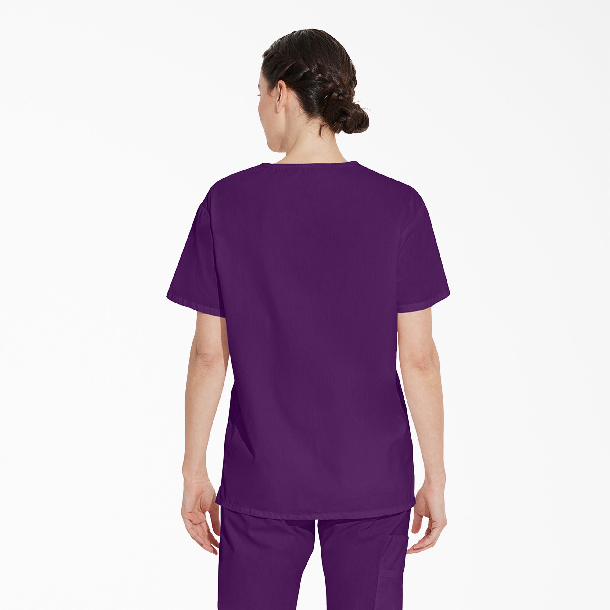 Unisex EDS Signature V-Neck Scrub Top - 图片 2