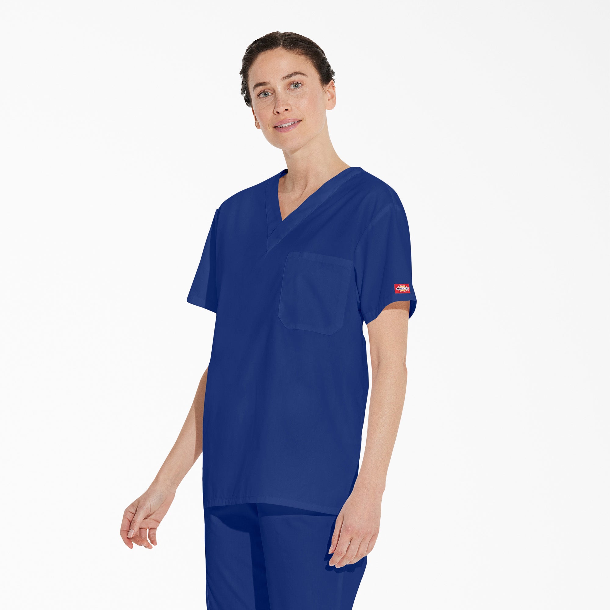 Unisex EDS Signature V-Neck Scrub Top - 图片 3