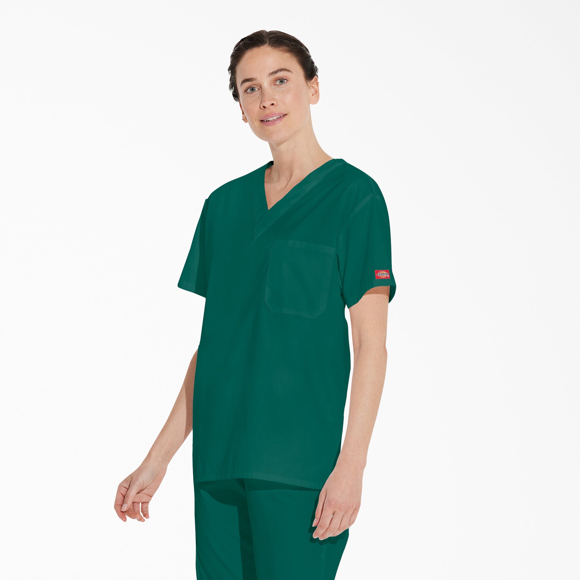 Unisex EDS Signature V-Neck Scrub Top - 图片 3