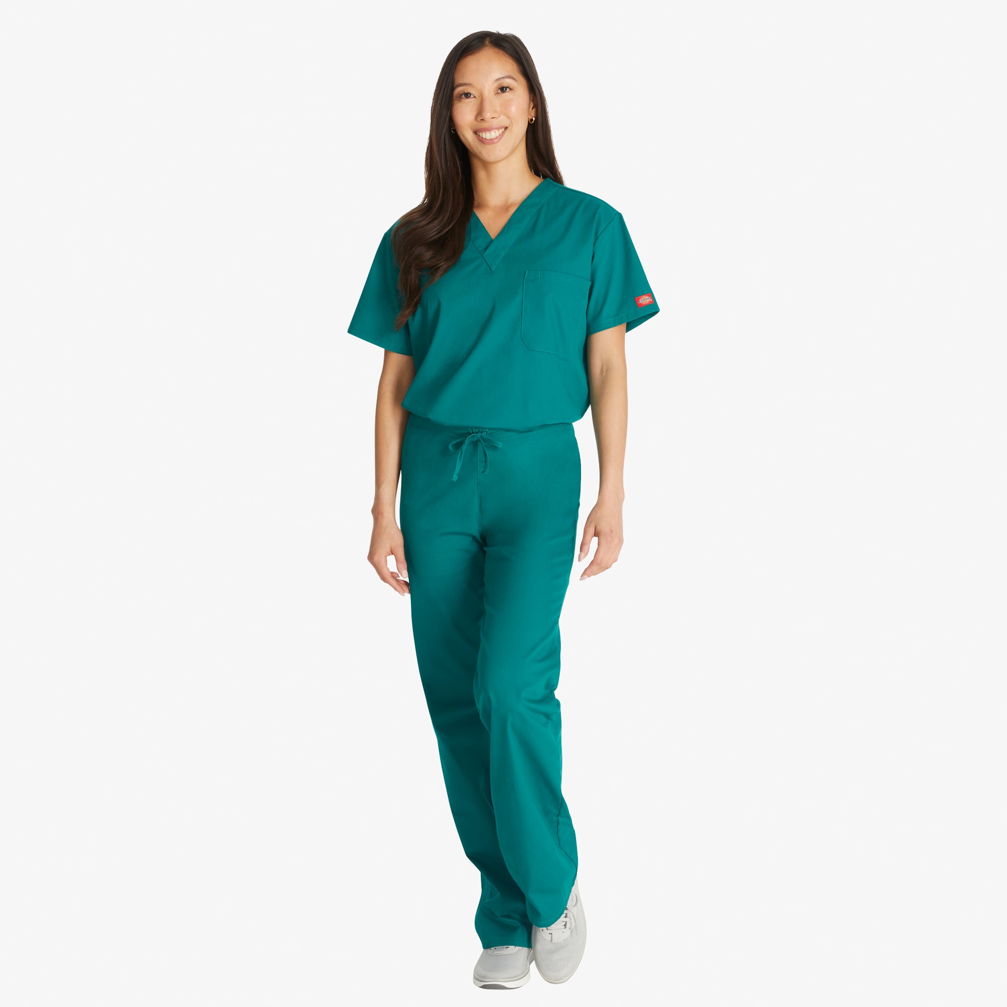 Unisex EDS Signature V-Neck Scrub Top - 图片 5