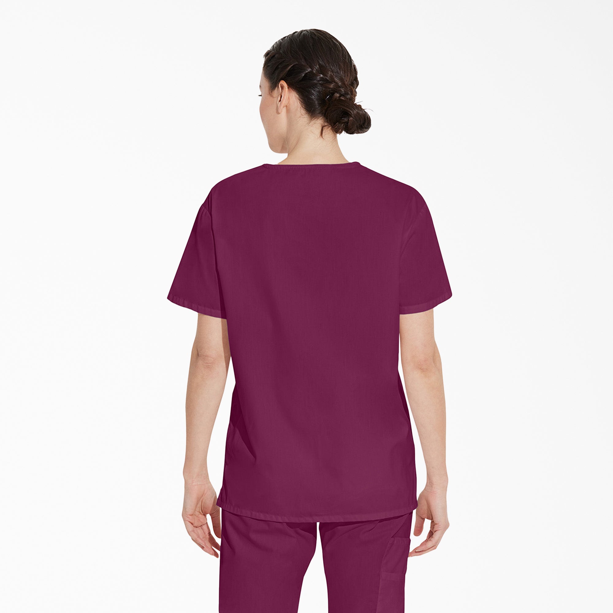 Unisex EDS Signature V-Neck Scrub Top - 图片 2