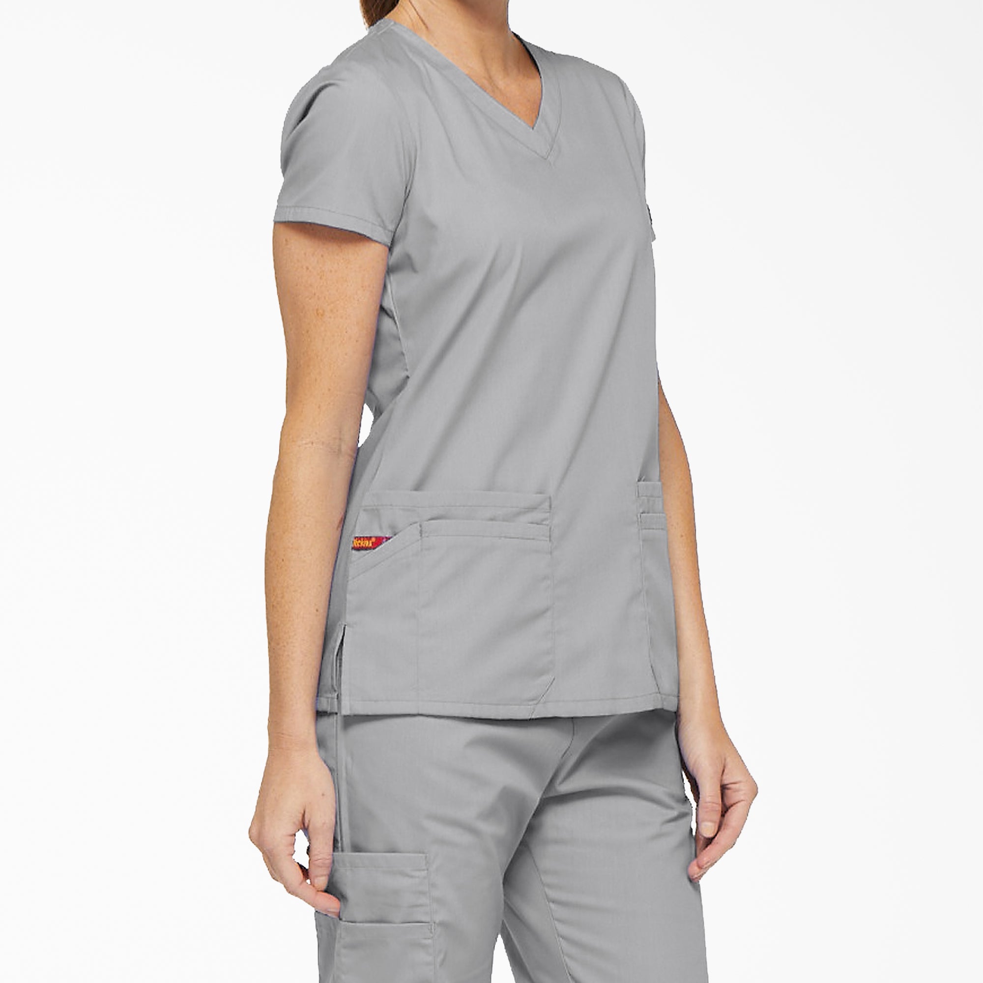 Women's EDS Signature V-Neck Scrub Top - 图片 4
