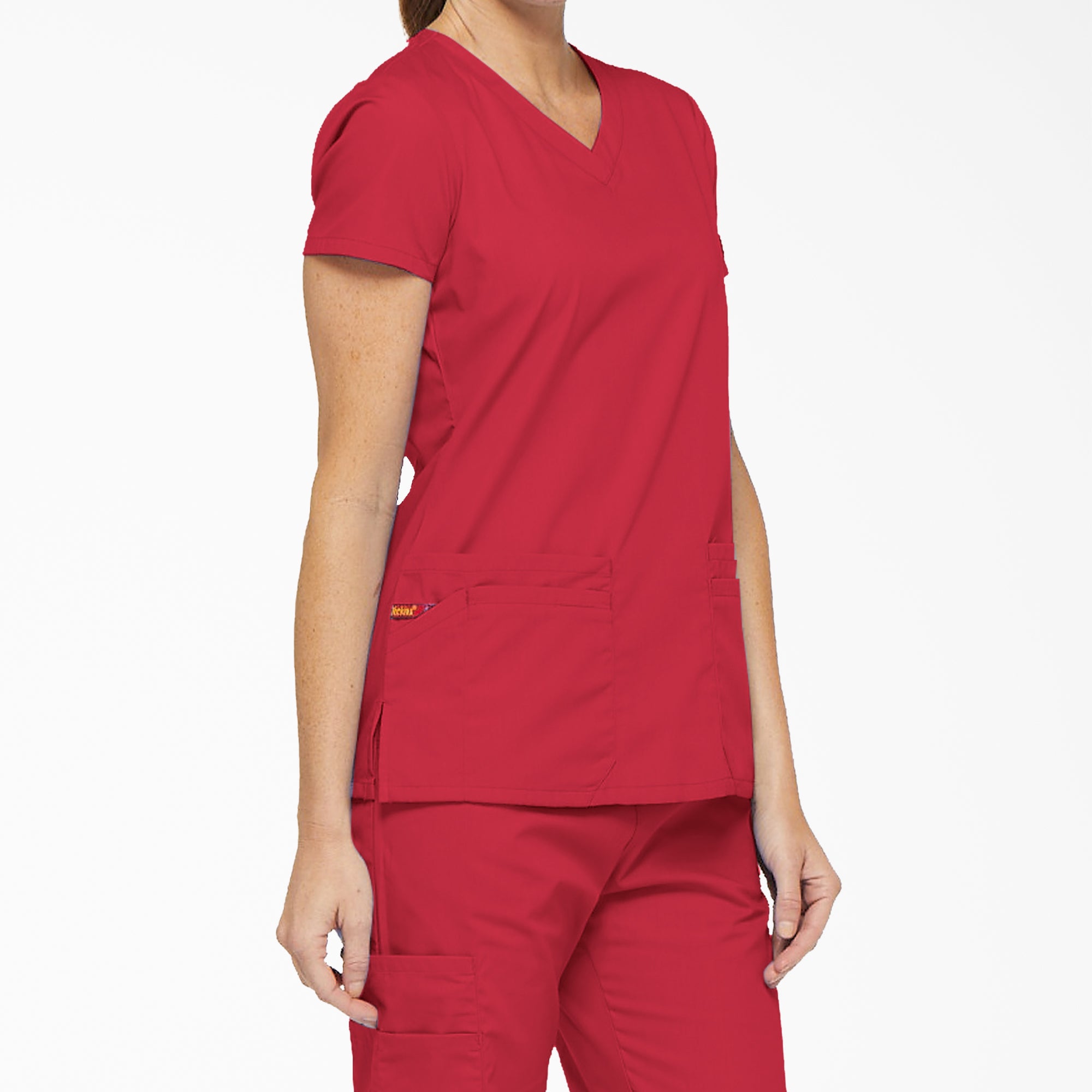 Women's EDS Signature V-Neck Scrub Top - 图片 4