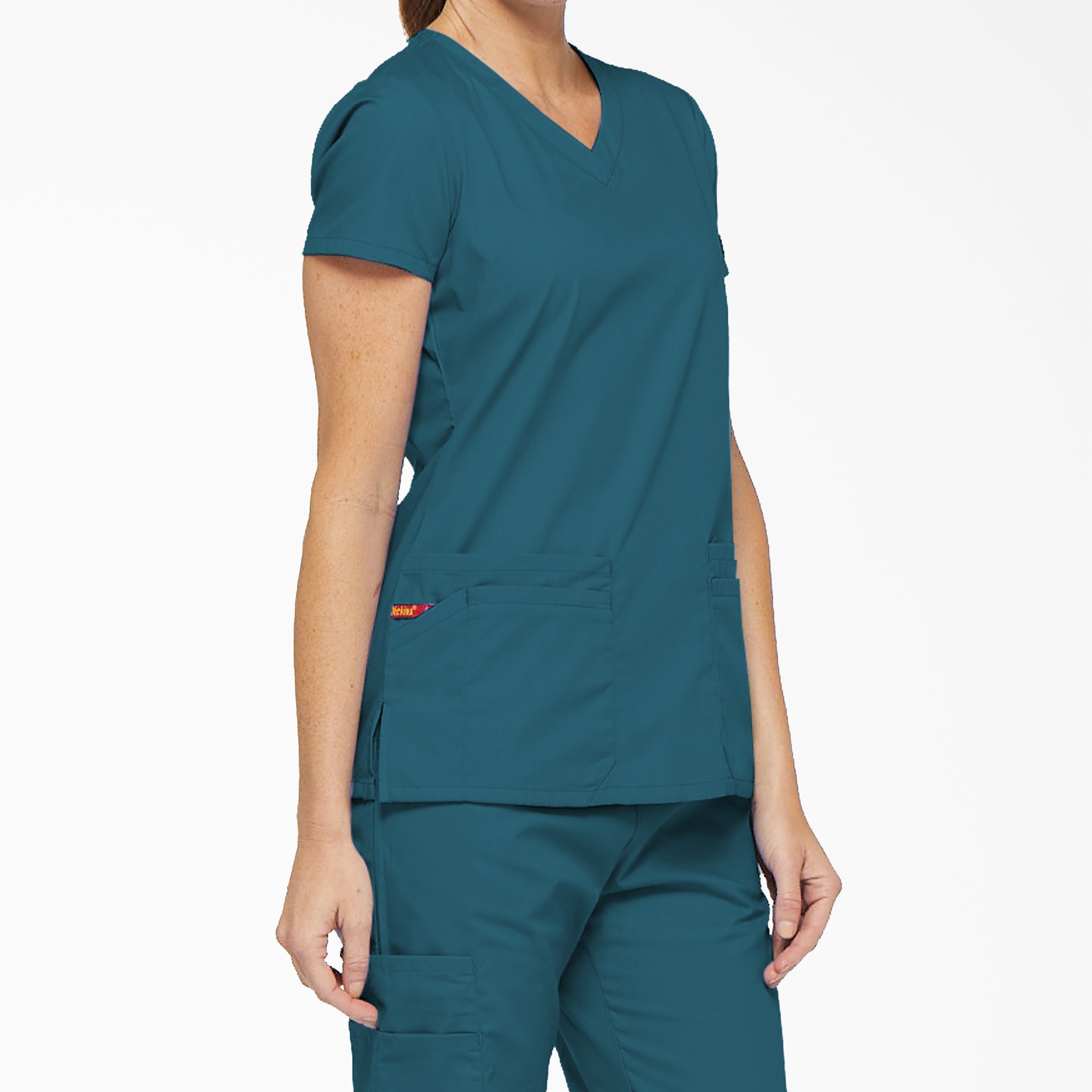 Women's EDS Signature V-Neck Scrub Top - 图片 4