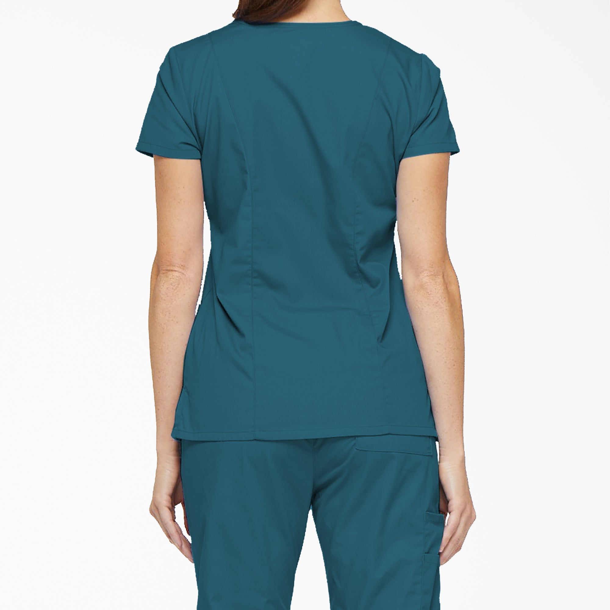 Women's EDS Signature V-Neck Scrub Top - 图片 2