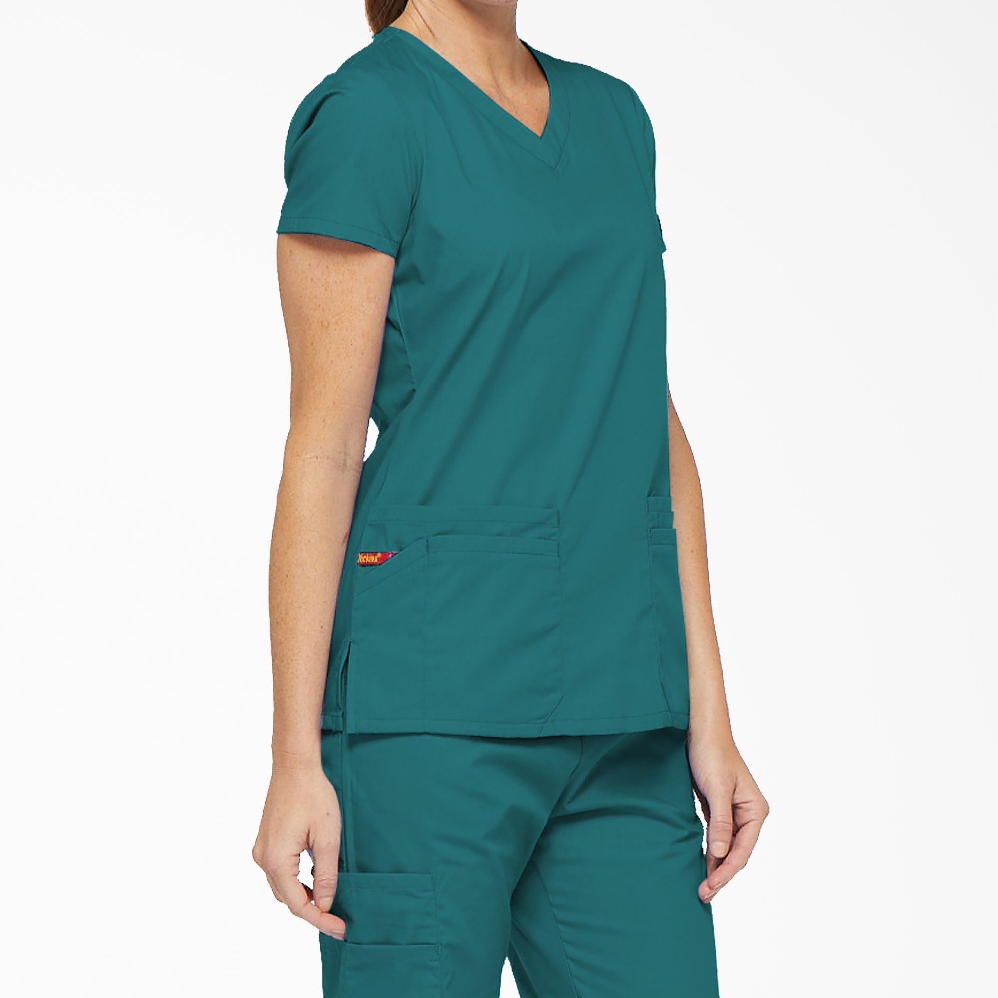 Women's EDS Signature V-Neck Scrub Top - 图片 4
