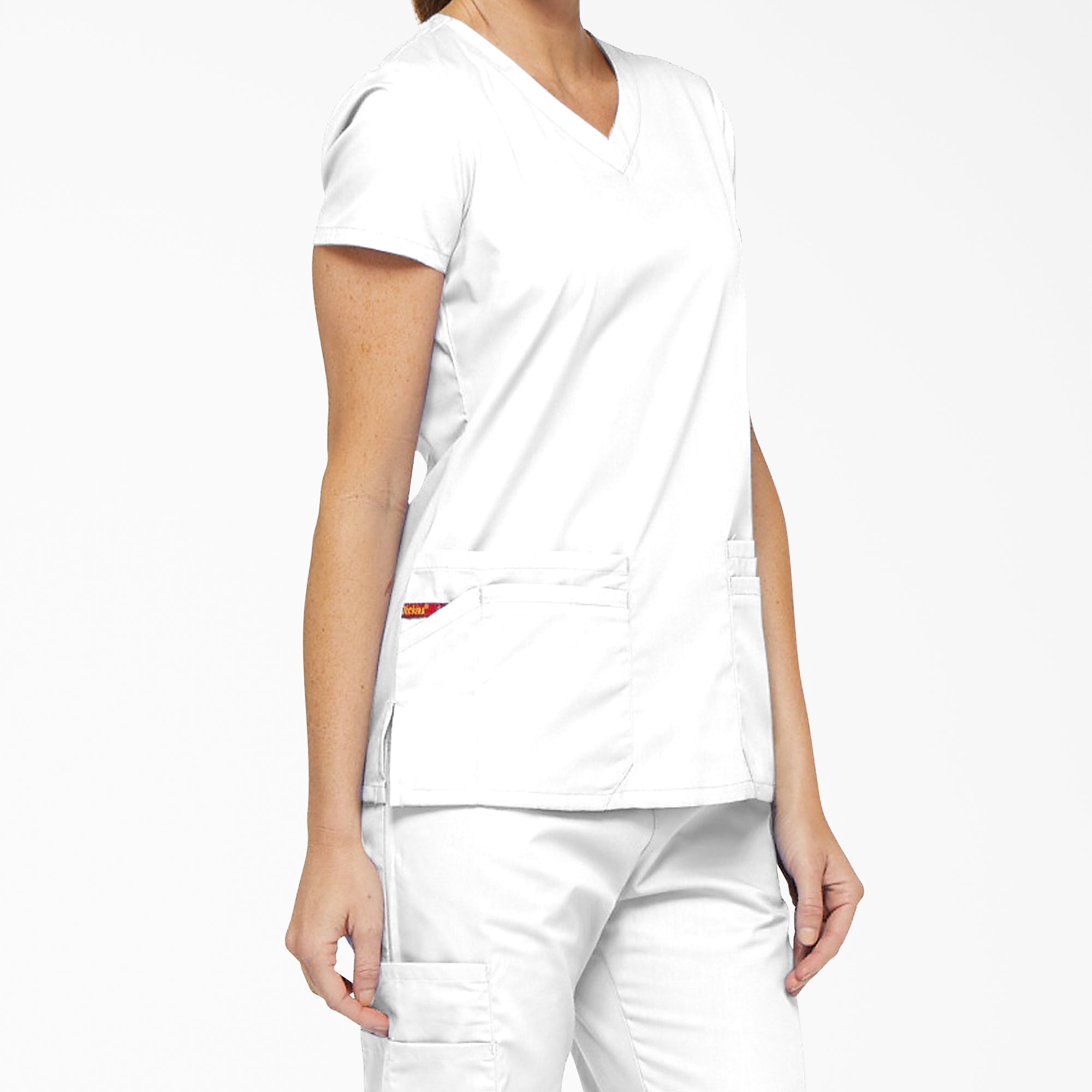 Women's EDS Signature V-Neck Scrub Top - 图片 4