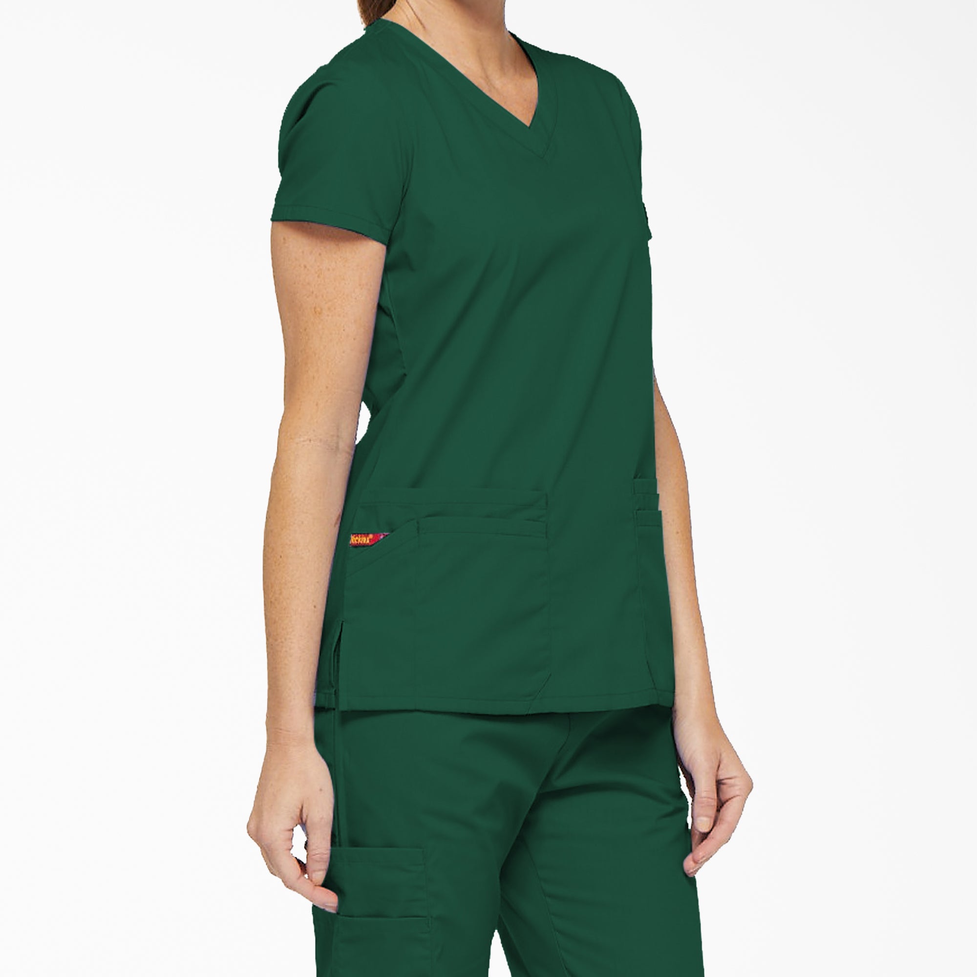 Women's EDS Signature V-Neck Scrub Top - 图片 4