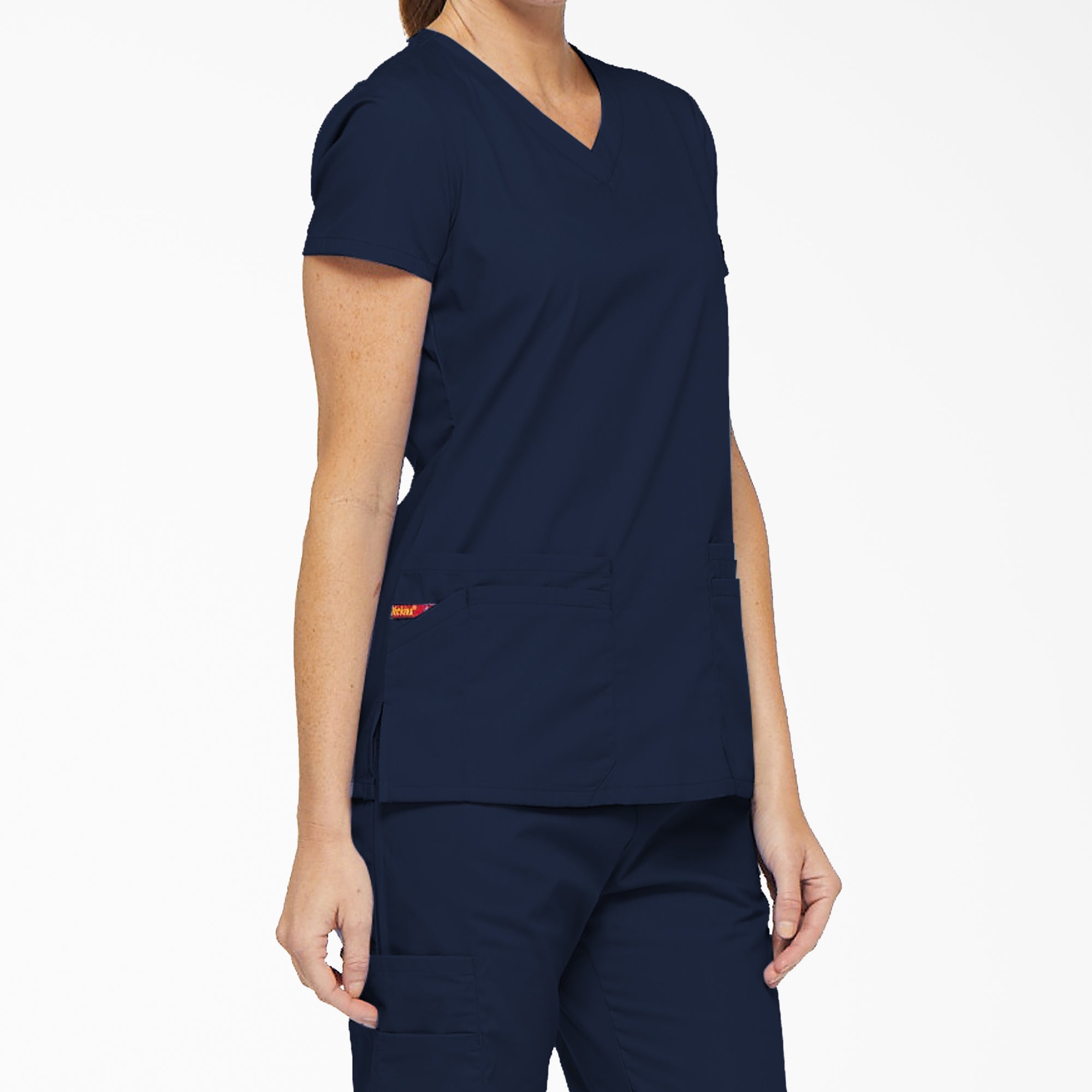 Women's EDS Signature V-Neck Scrub Top - 图片 4
