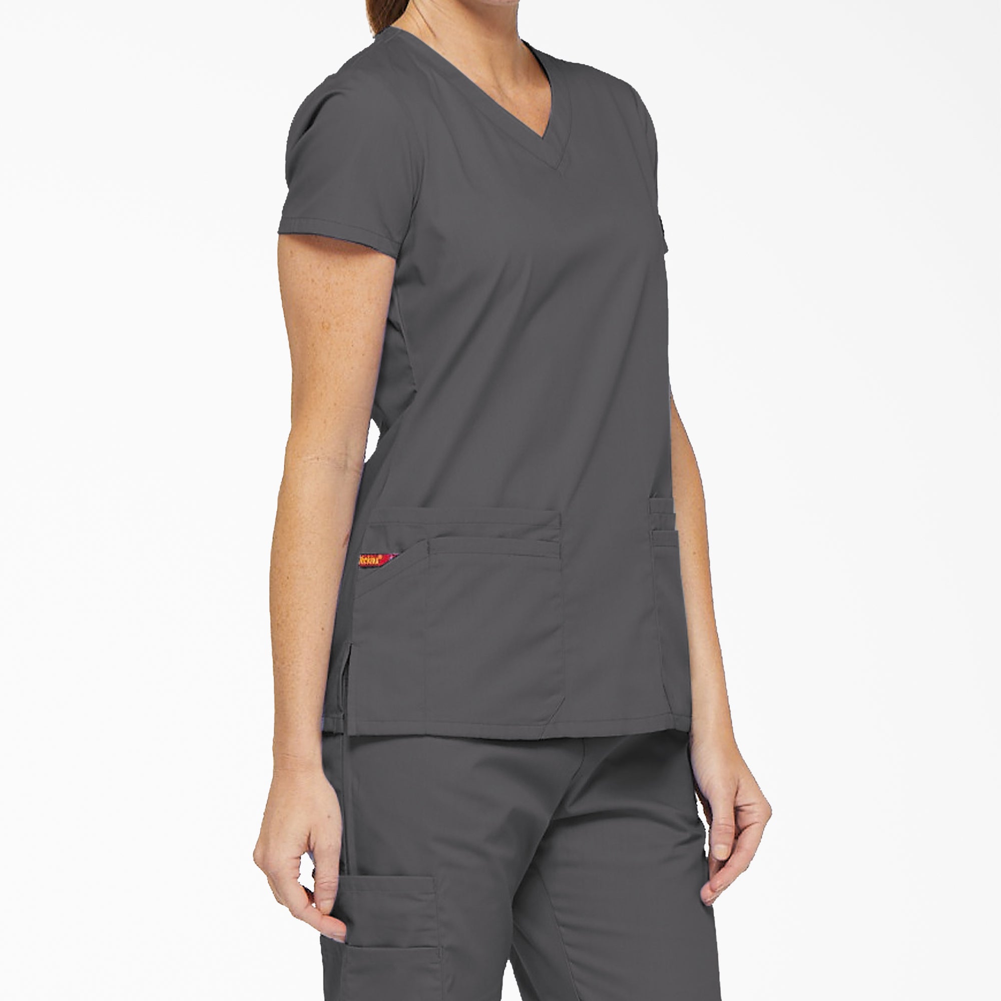 Women's EDS Signature V-Neck Scrub Top - 图片 4
