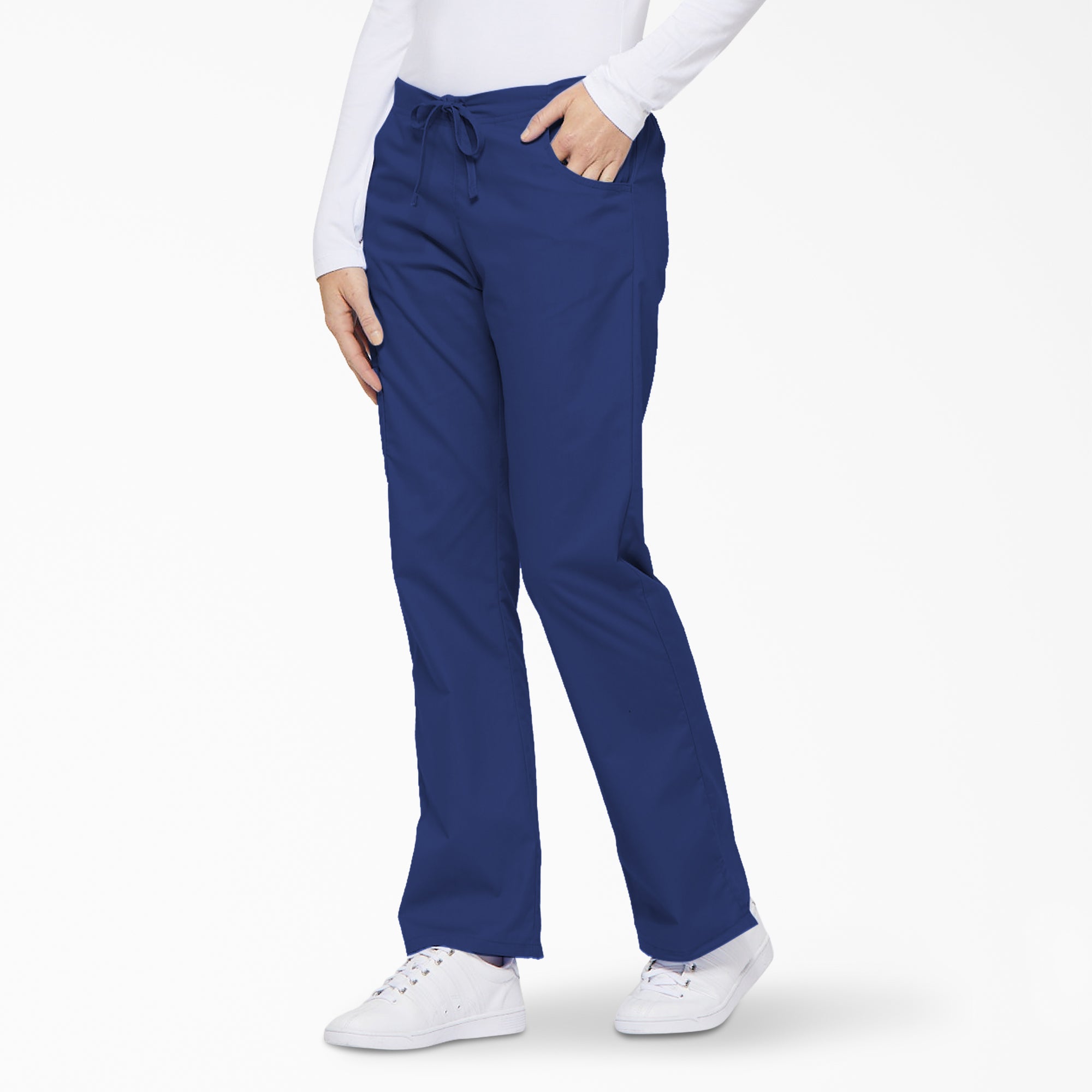 Women's EDS Signature Drawstring Cargo Scrub Pants - 图片 3