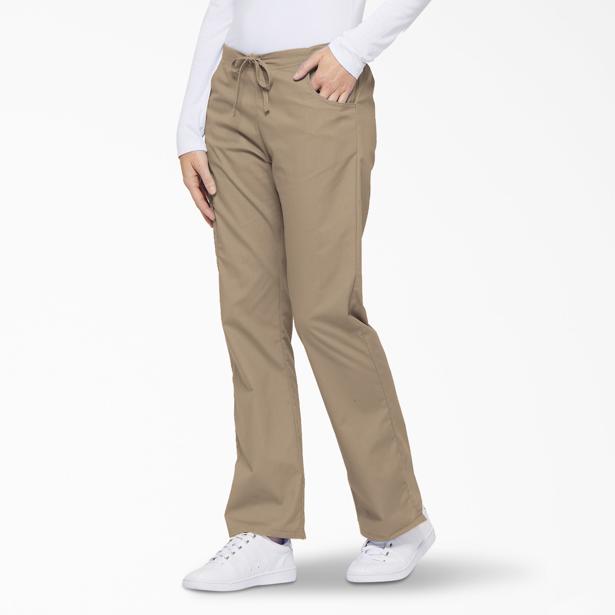 Women's EDS Signature Drawstring Cargo Scrub Pants - 图片 3