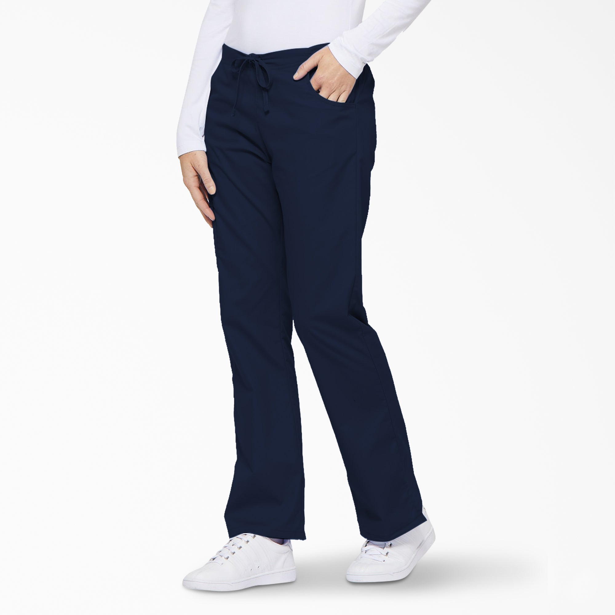 Women's EDS Signature Drawstring Cargo Scrub Pants - 图片 3