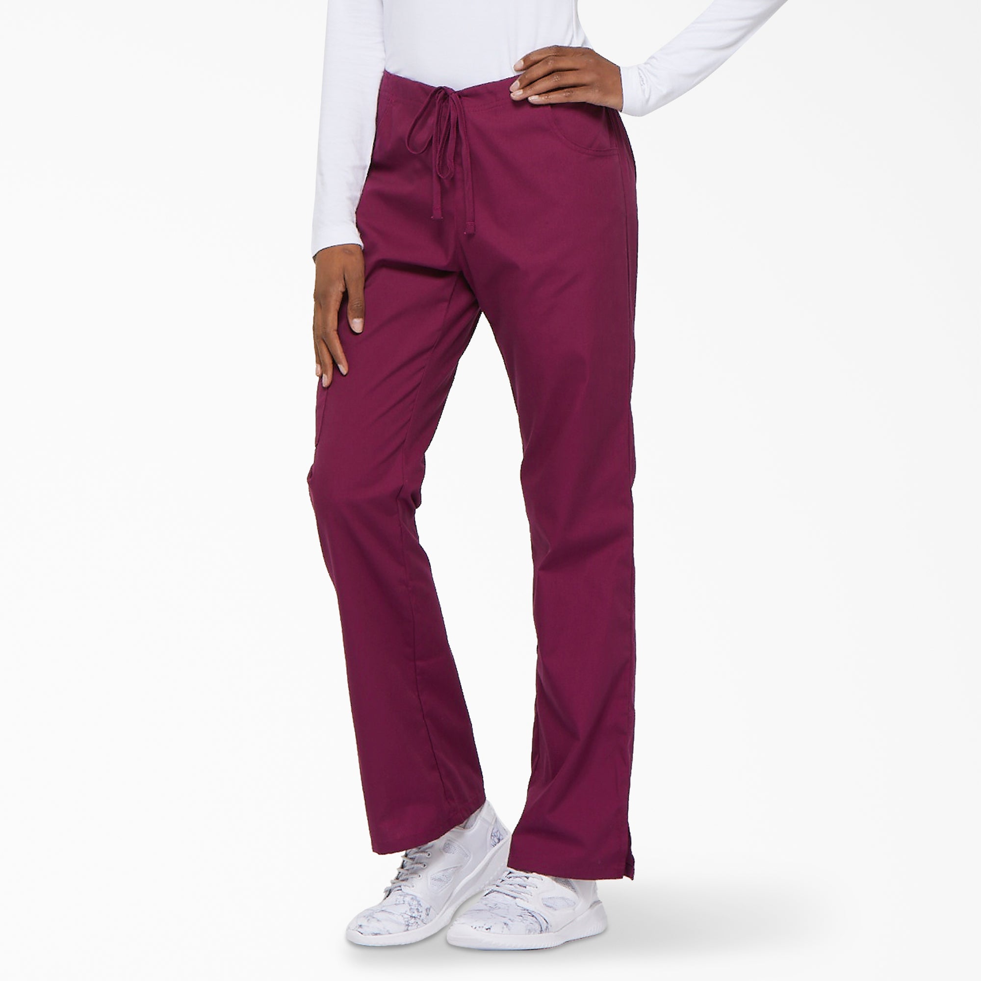 Women's EDS Signature Drawstring Cargo Scrub Pants - 图片 3