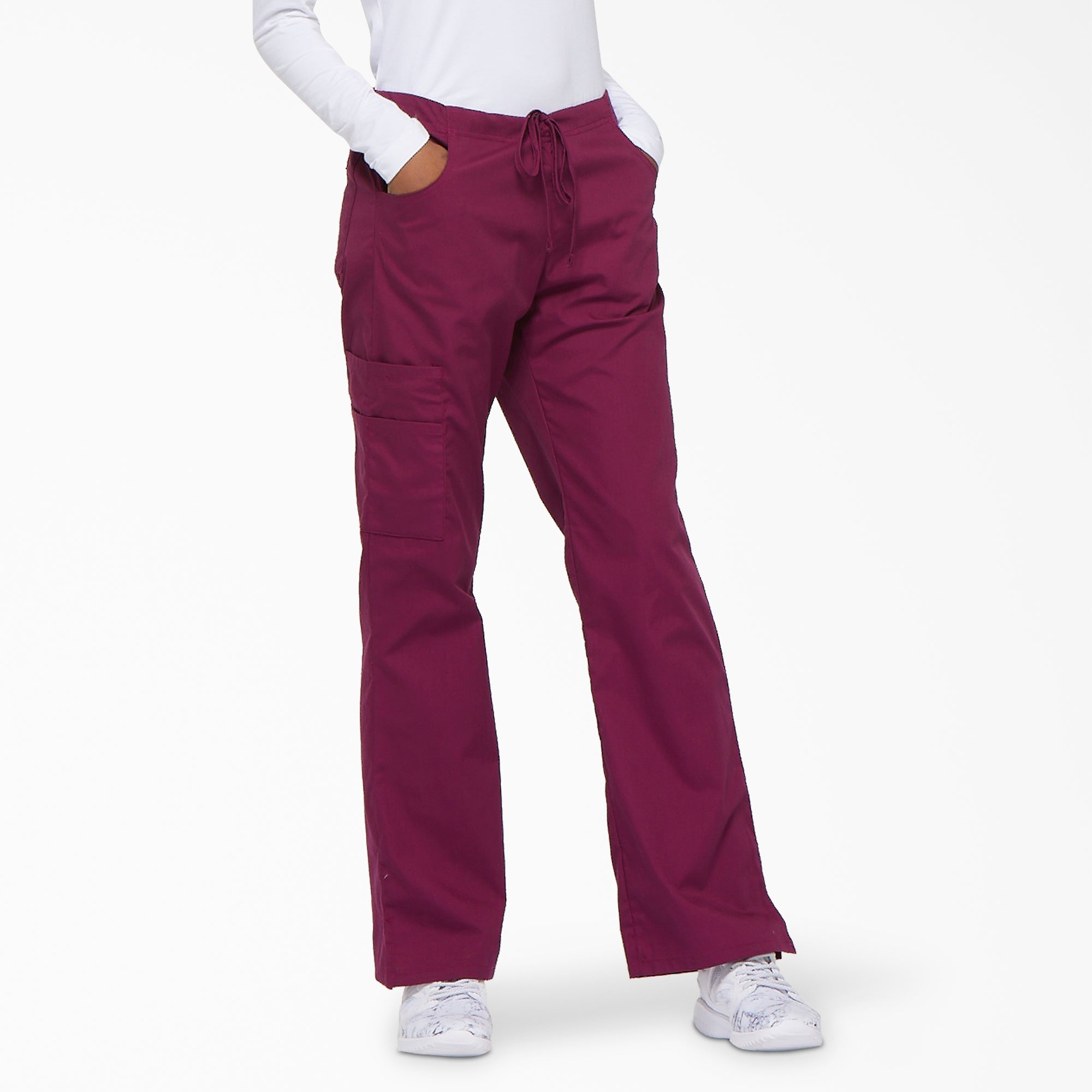 Women's EDS Signature Drawstring Cargo Scrub Pants - 图片 4