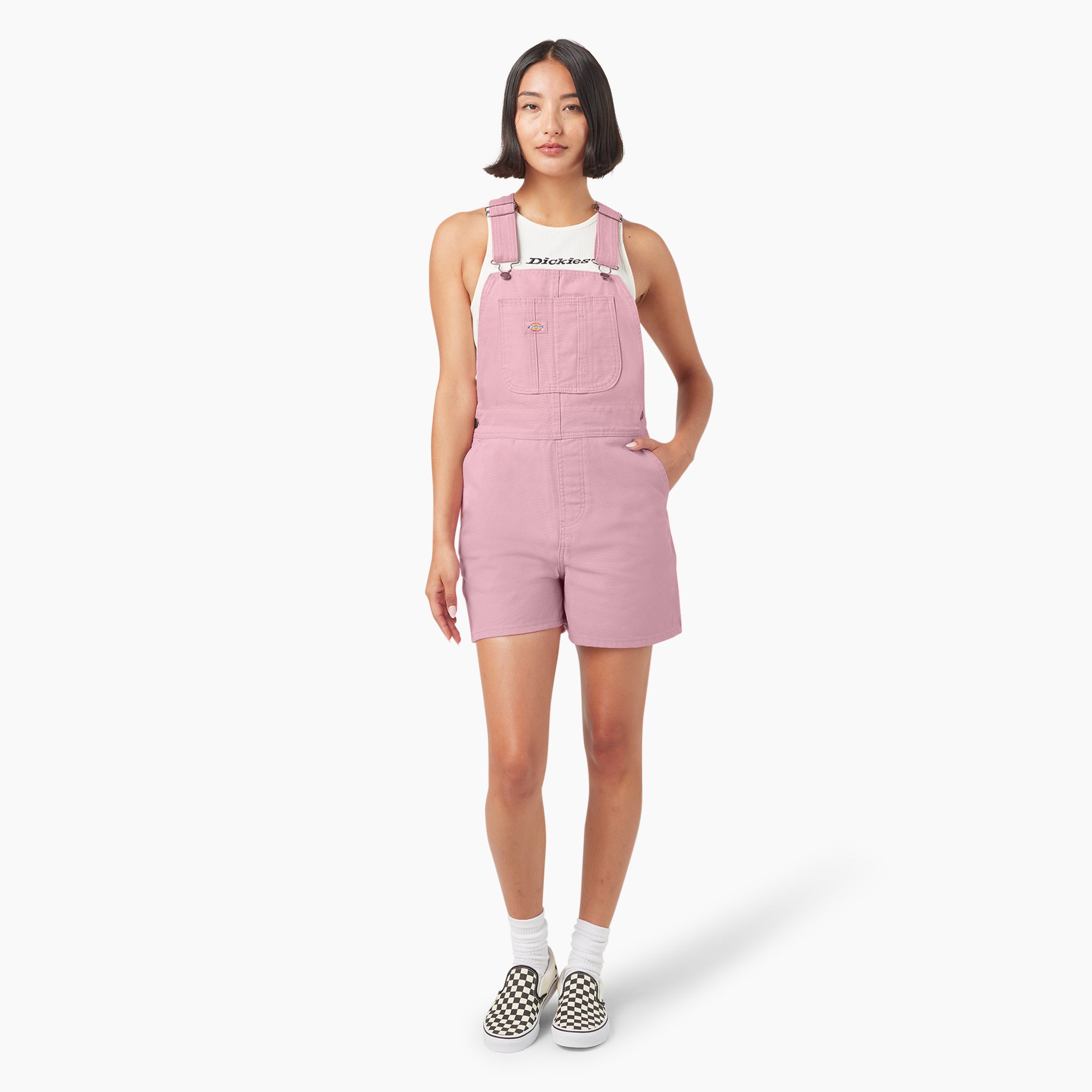 Women's Duck Canvas Bib Shortalls. 4 - 图片 4