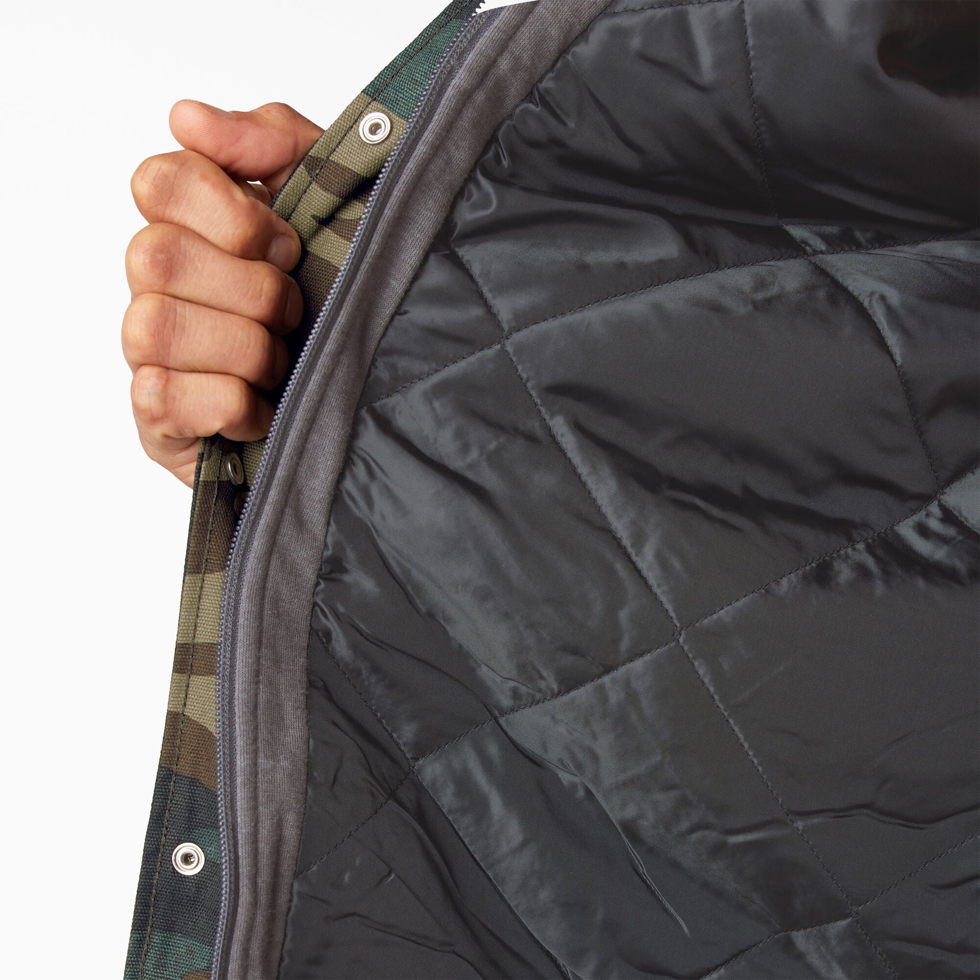 Water Repellent Duck Hooded Shirt Jacket - 图片 10