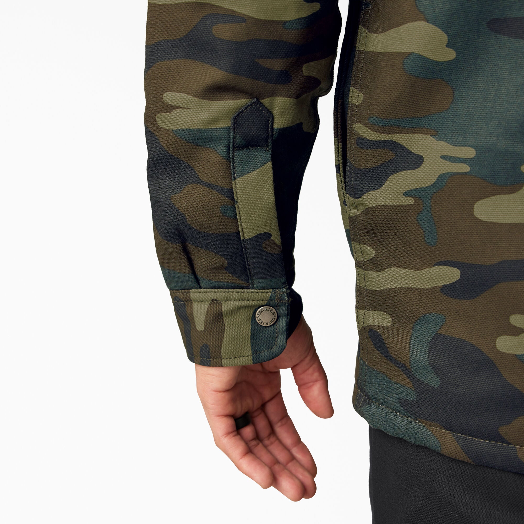 Water Repellent Duck Hooded Shirt Jacket - 图片 11